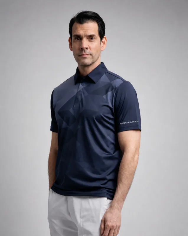 M ROBERT POLOSHIRT NAVY made by Cross Sportswear
