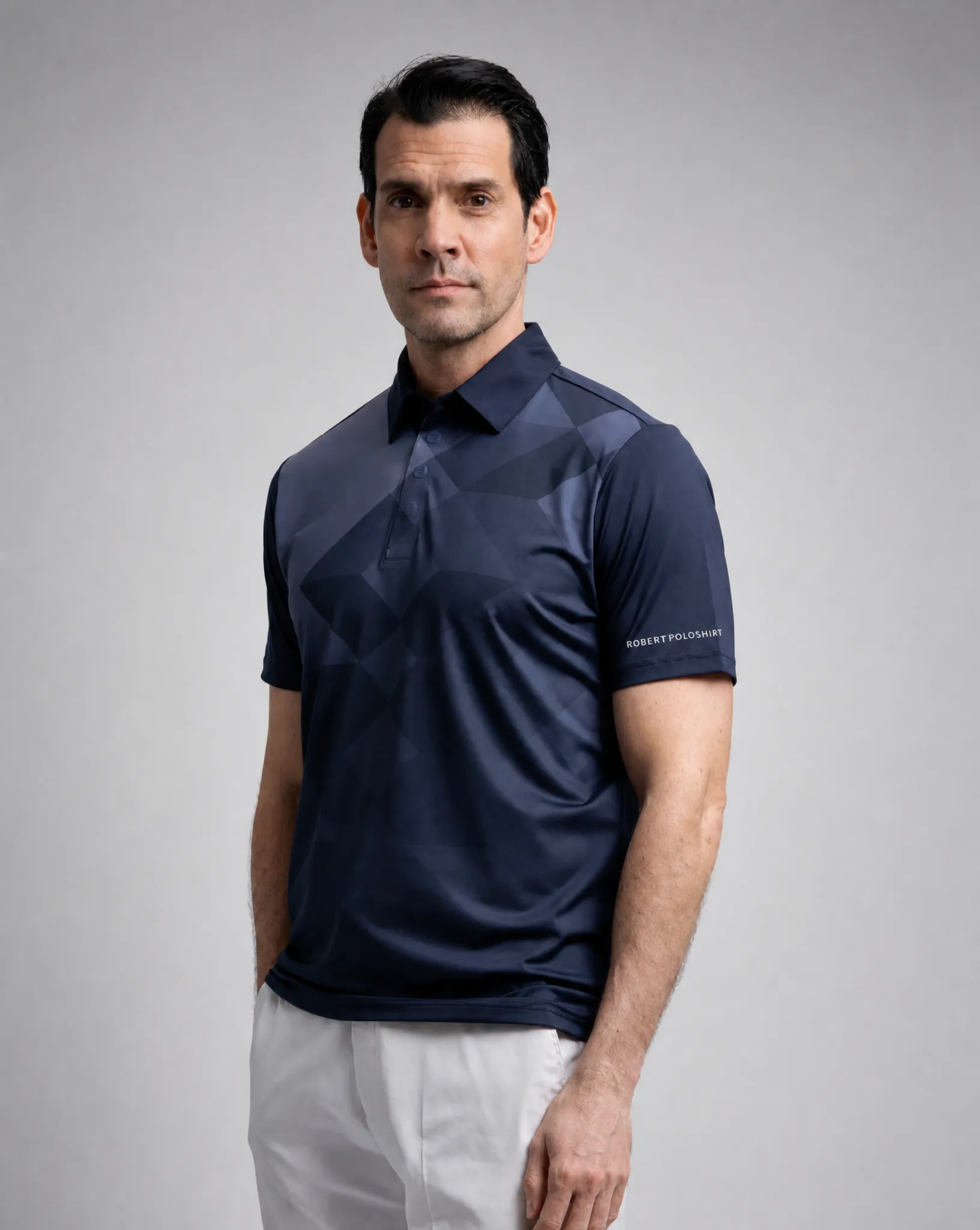 M ROBERT POLOSHIRT NAVY sold by Cross Sportswear