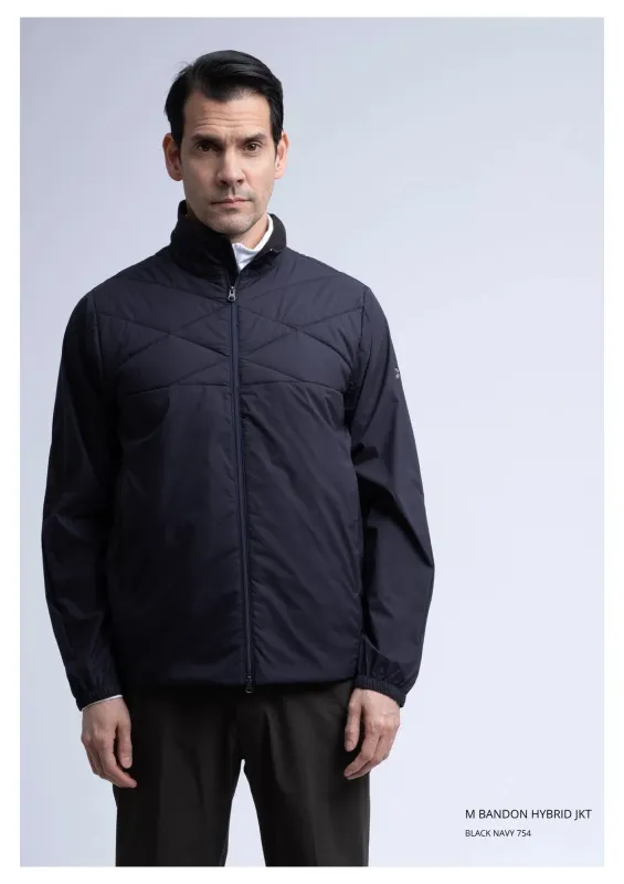 M BANDON HYBRID JKT BLACK NAVY made by Cross Sportswear