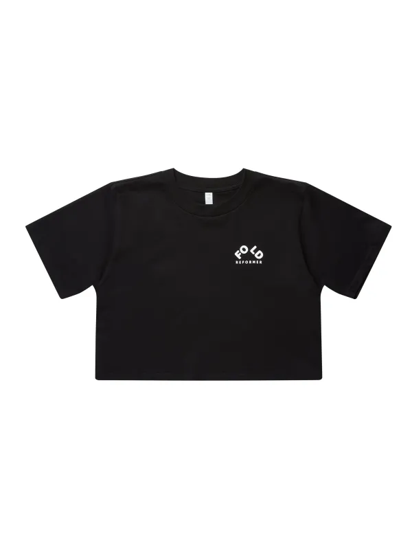 FOLD Women’s Classic Crop Tee - Black sold by FOLD Reformer