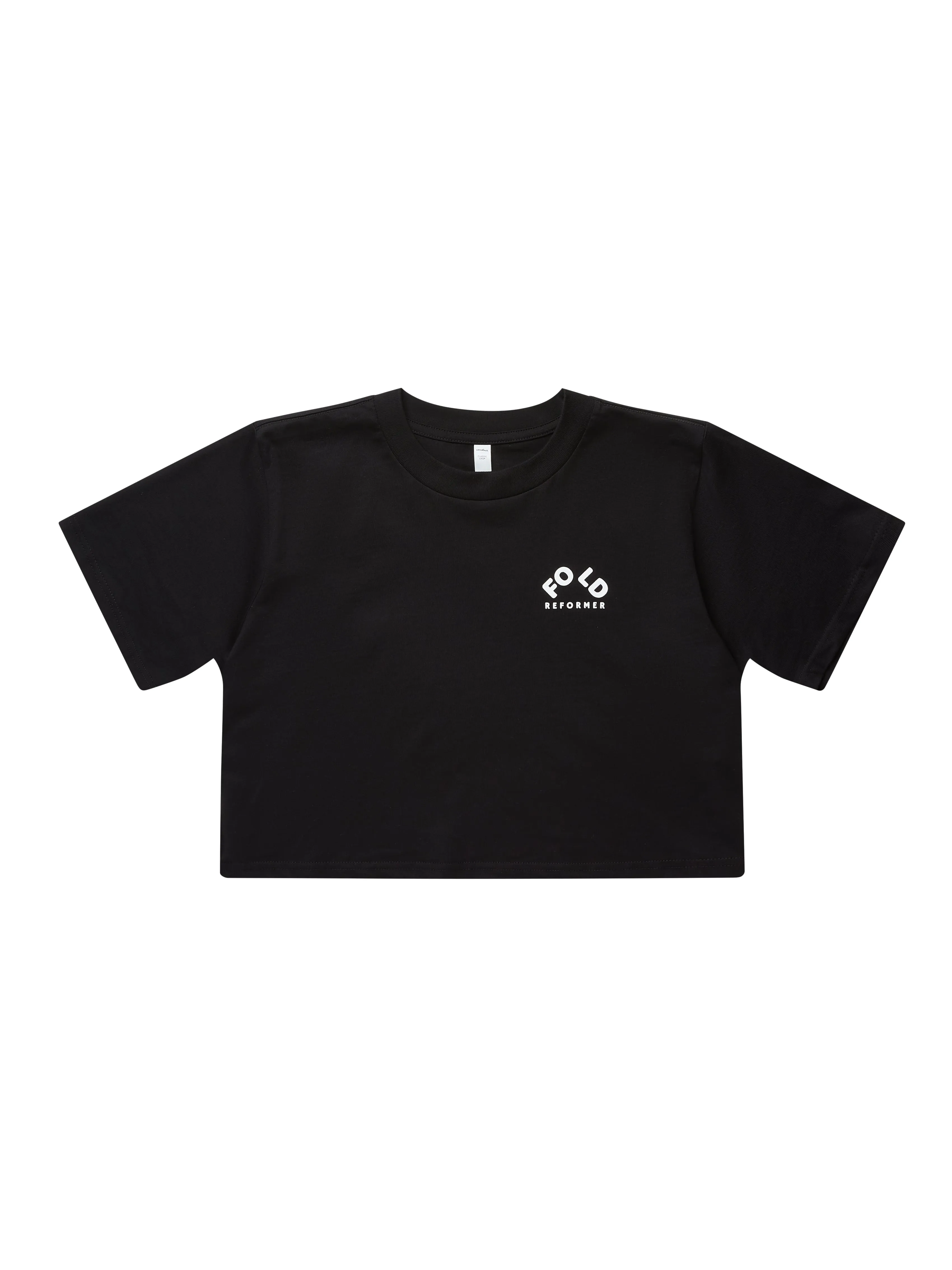 FOLD Women’s Classic Crop Tee - Black sold by FOLD Reformer