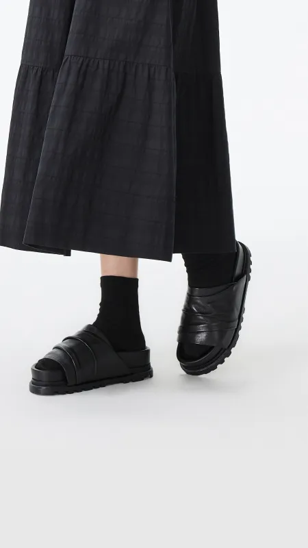 Leather Platform Slides sold by INITIAL Fashion