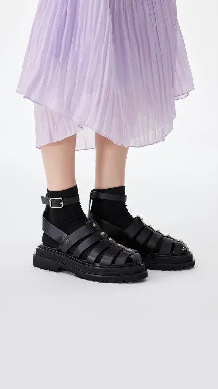 Leather Strappy Sandals sold by INITIAL Fashion