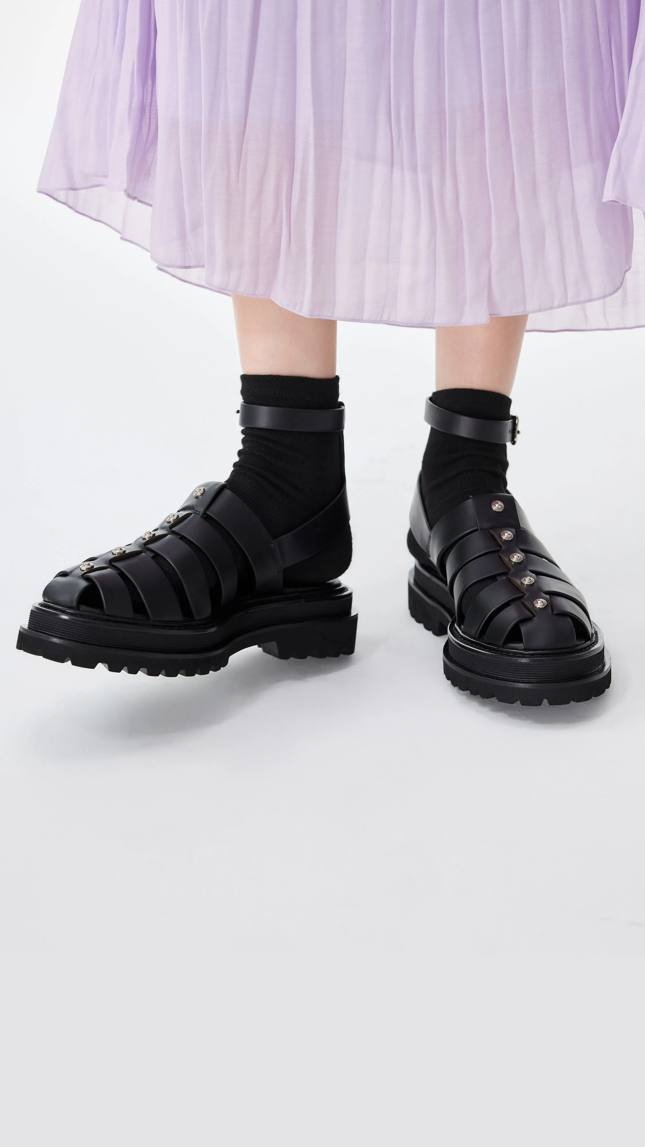 Leather Strappy Sandals sold by INITIAL Fashion product image thumbnail 4