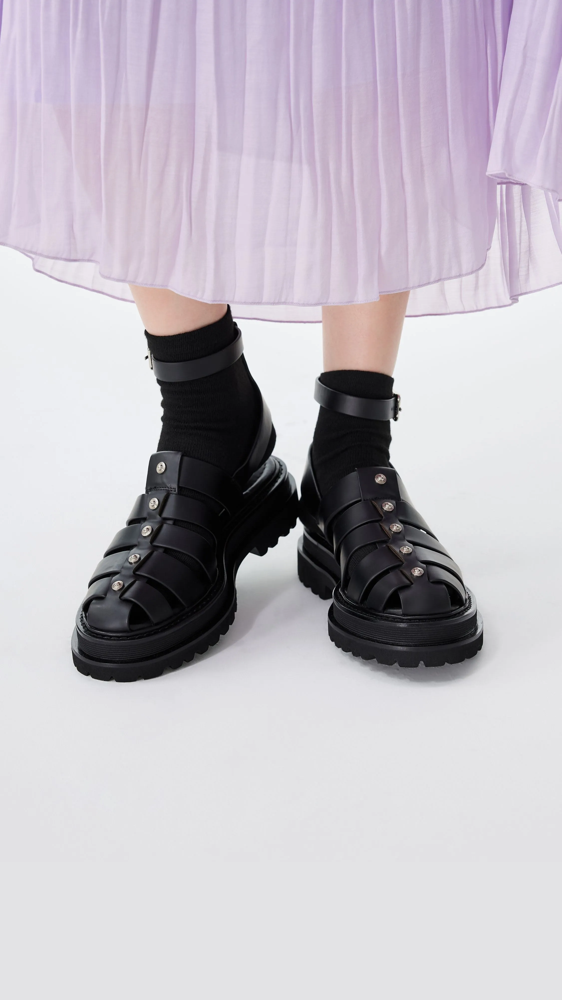 Leather Strappy Sandals sold by INITIAL Fashion product image thumbnail 2