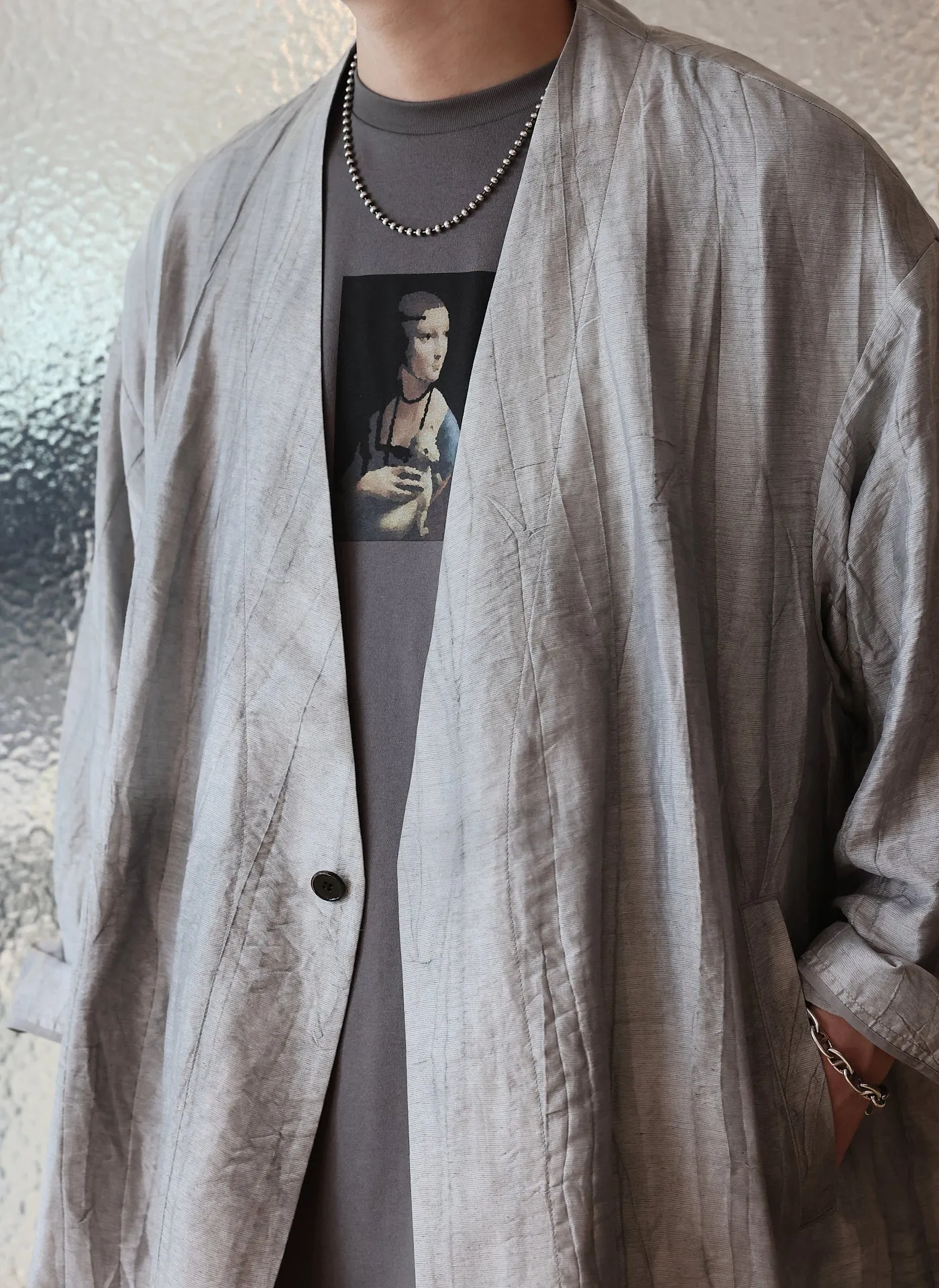 Kimono Soft Blazer Jacket sold by INITIAL Fashion product image thumbnail 3