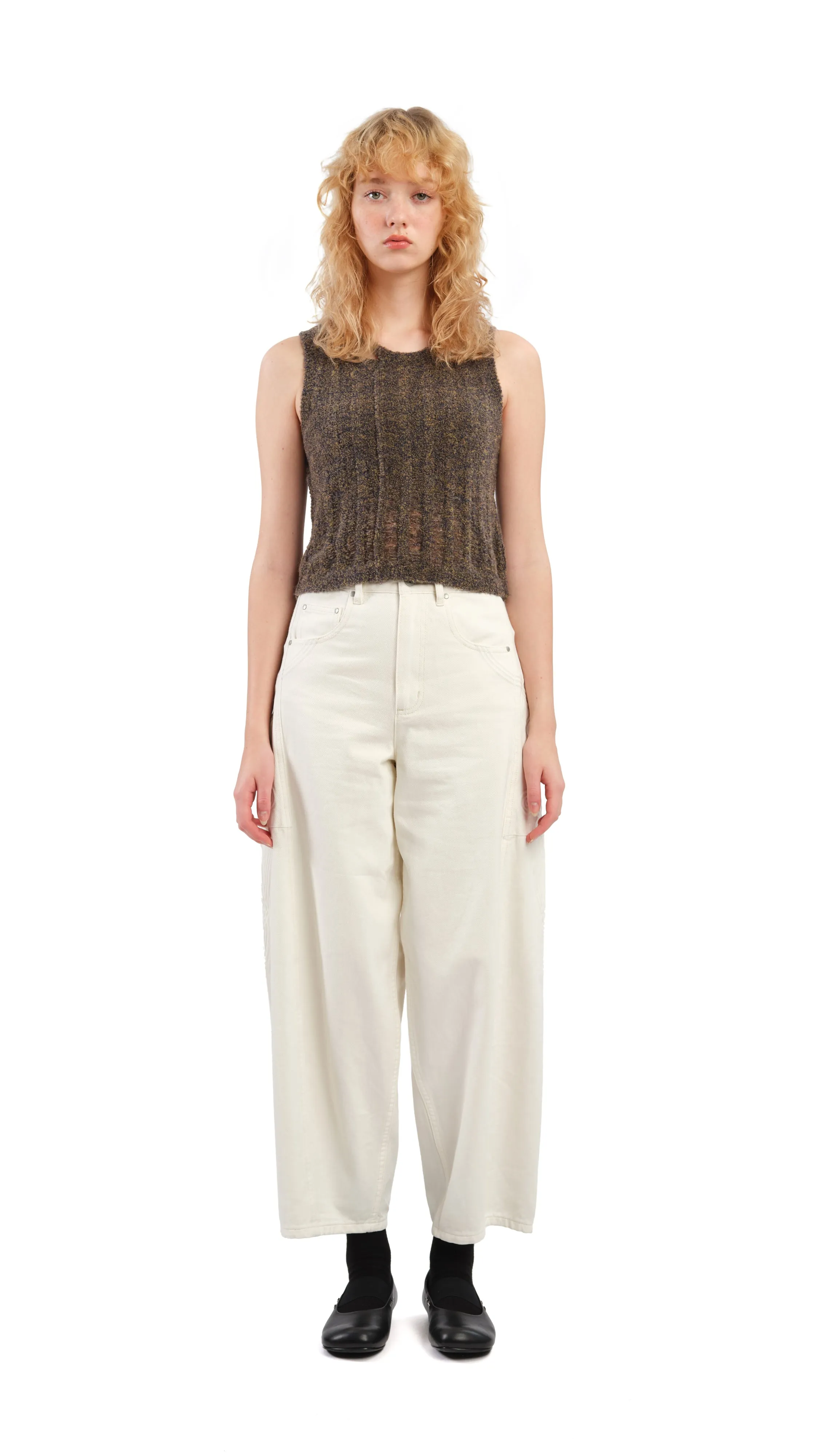 Boucle Cropped Vest sold by INITIAL Fashion product image thumbnail 4