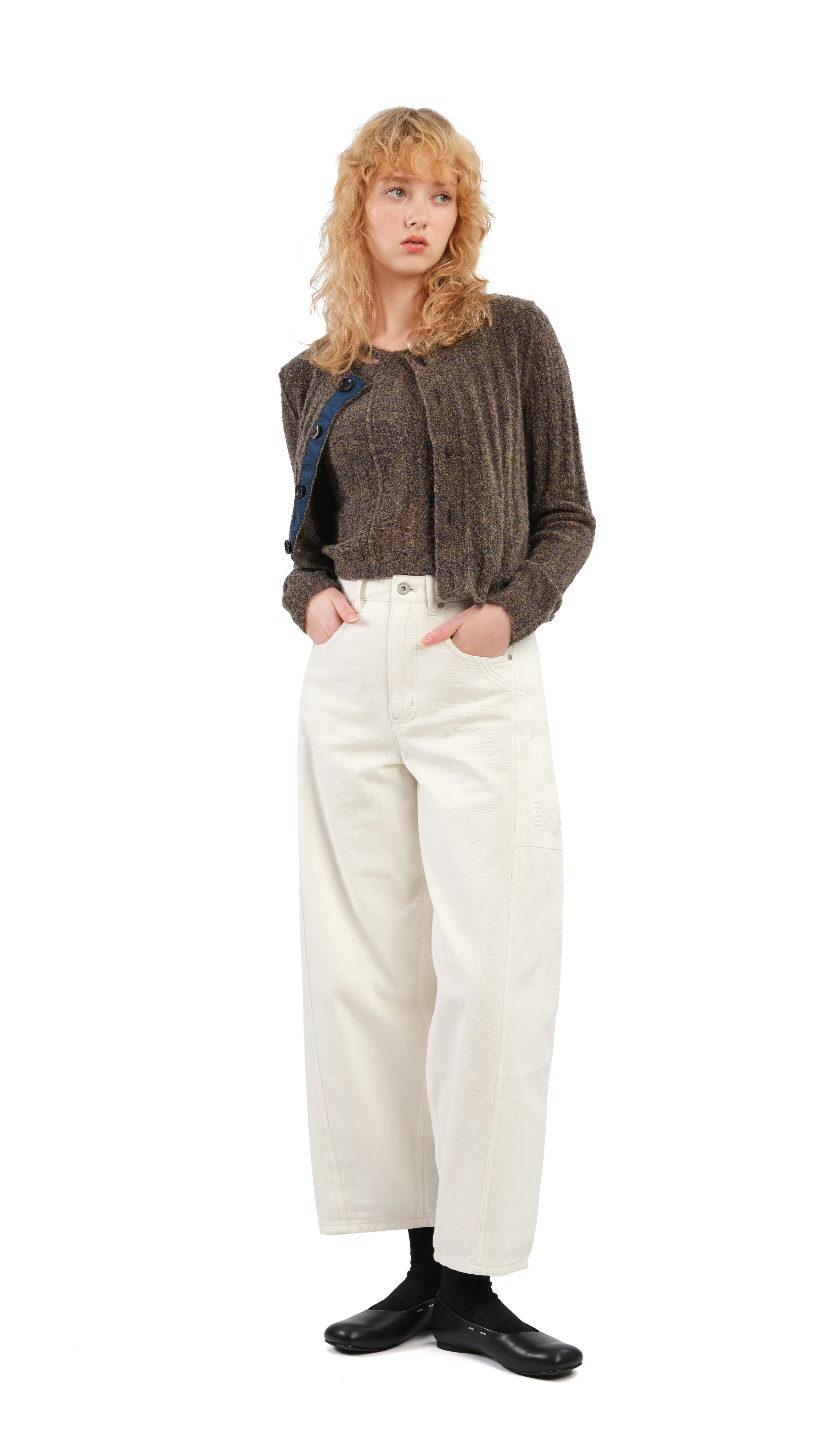 Boucle Cropped Vest sold by INITIAL Fashion product image thumbnail 5