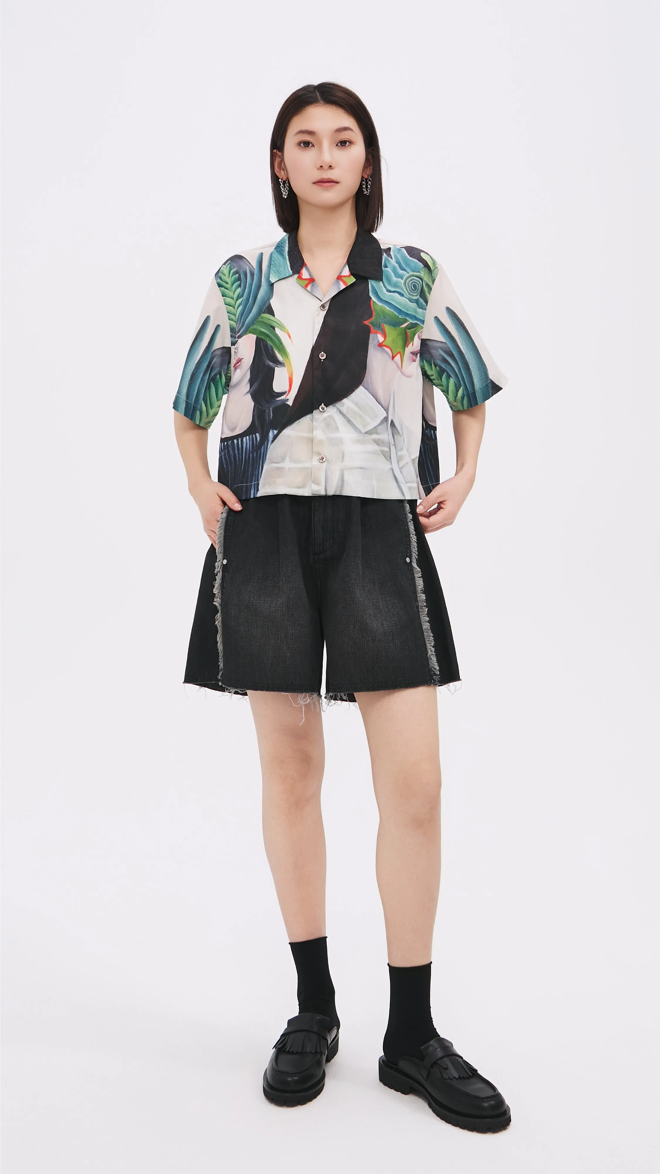 Mariko Enomoto Printed Short Sleeves Shirt sold by INITIAL Fashion product image thumbnail 4