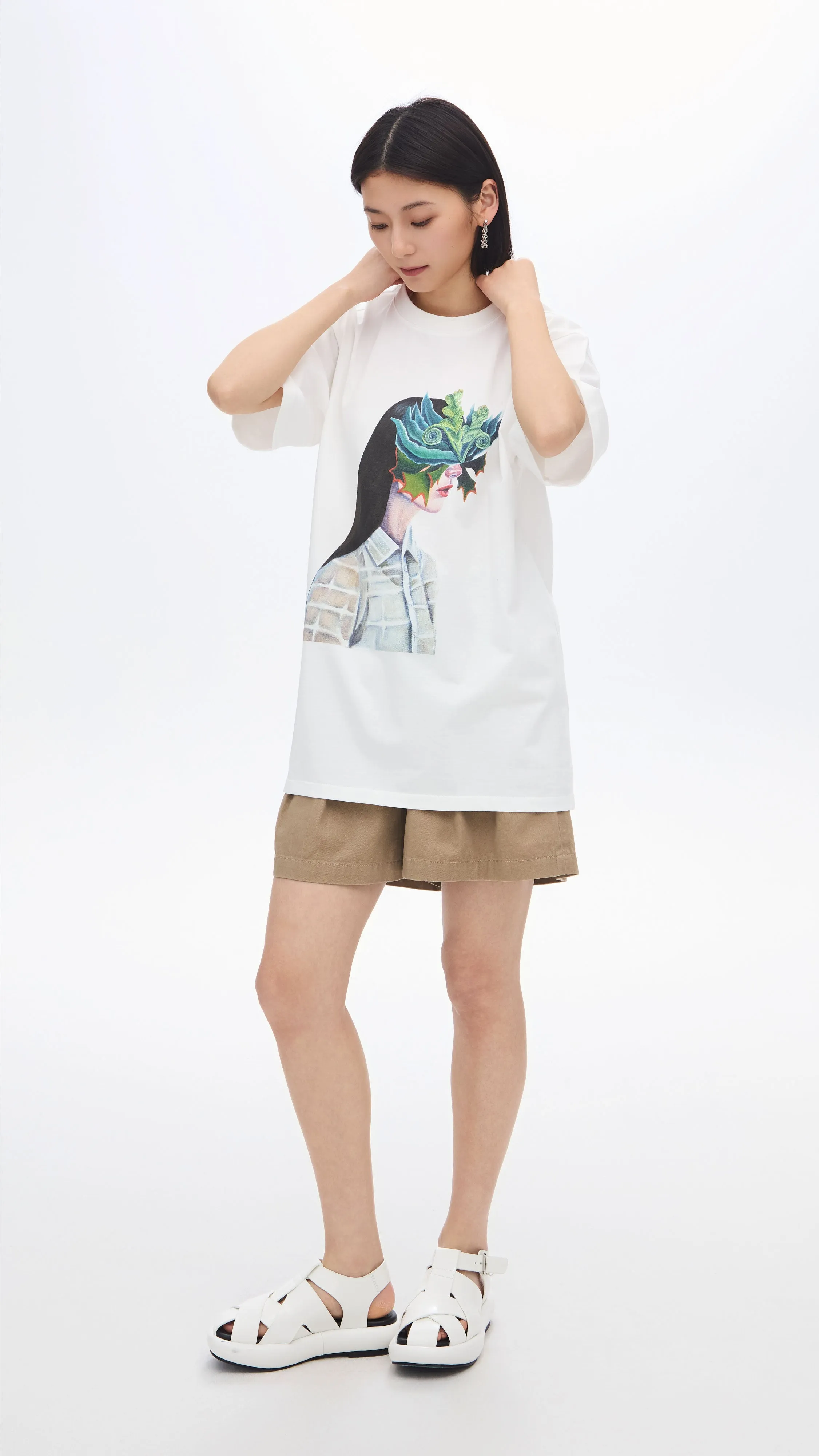 Mariko Enomoto Printed Loose-Fit Tee sold by INITIAL Fashion product image thumbnail 4