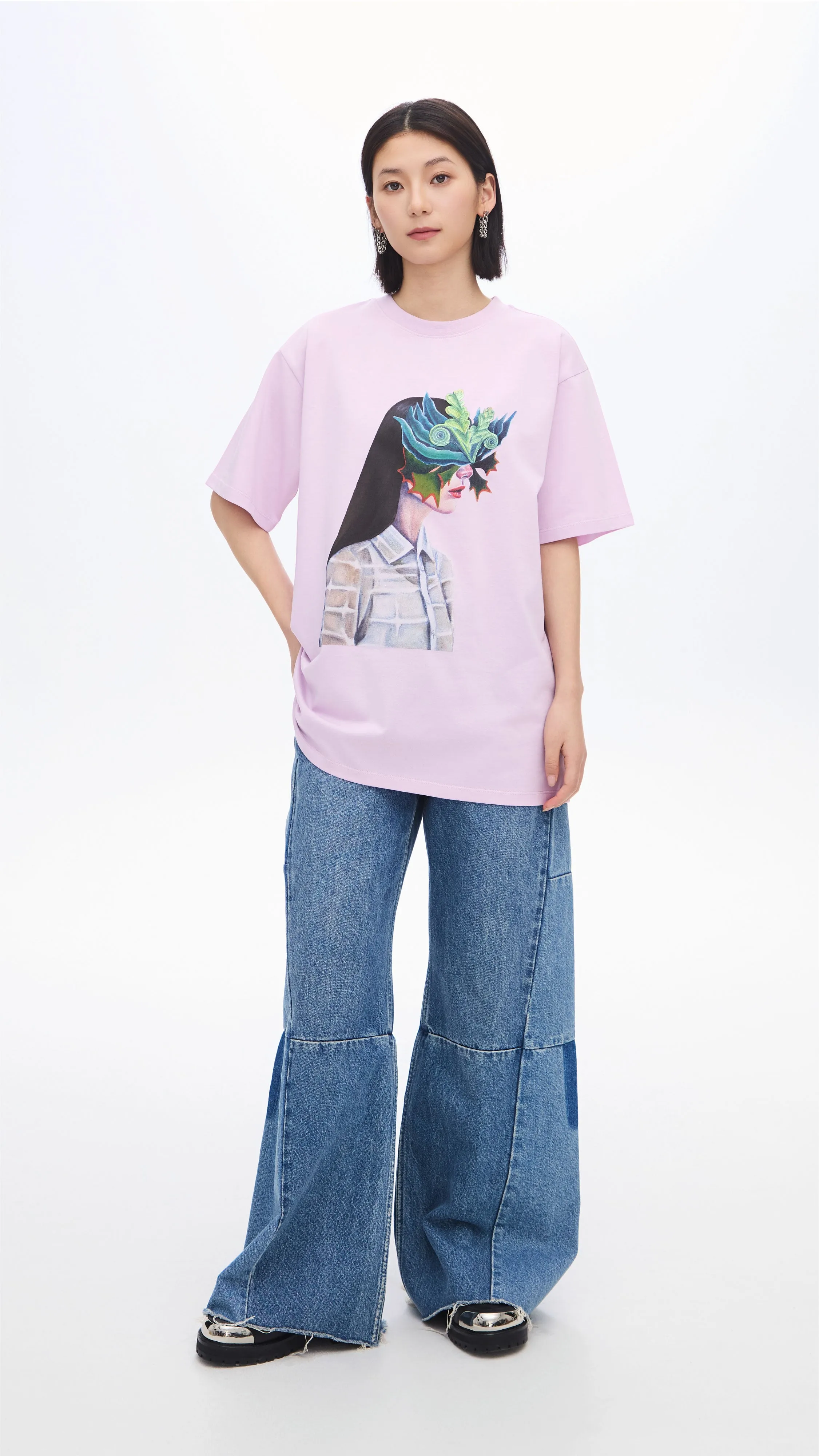 Mariko Enomoto Printed Loose-Fit Tee sold by INITIAL Fashion product image thumbnail 5