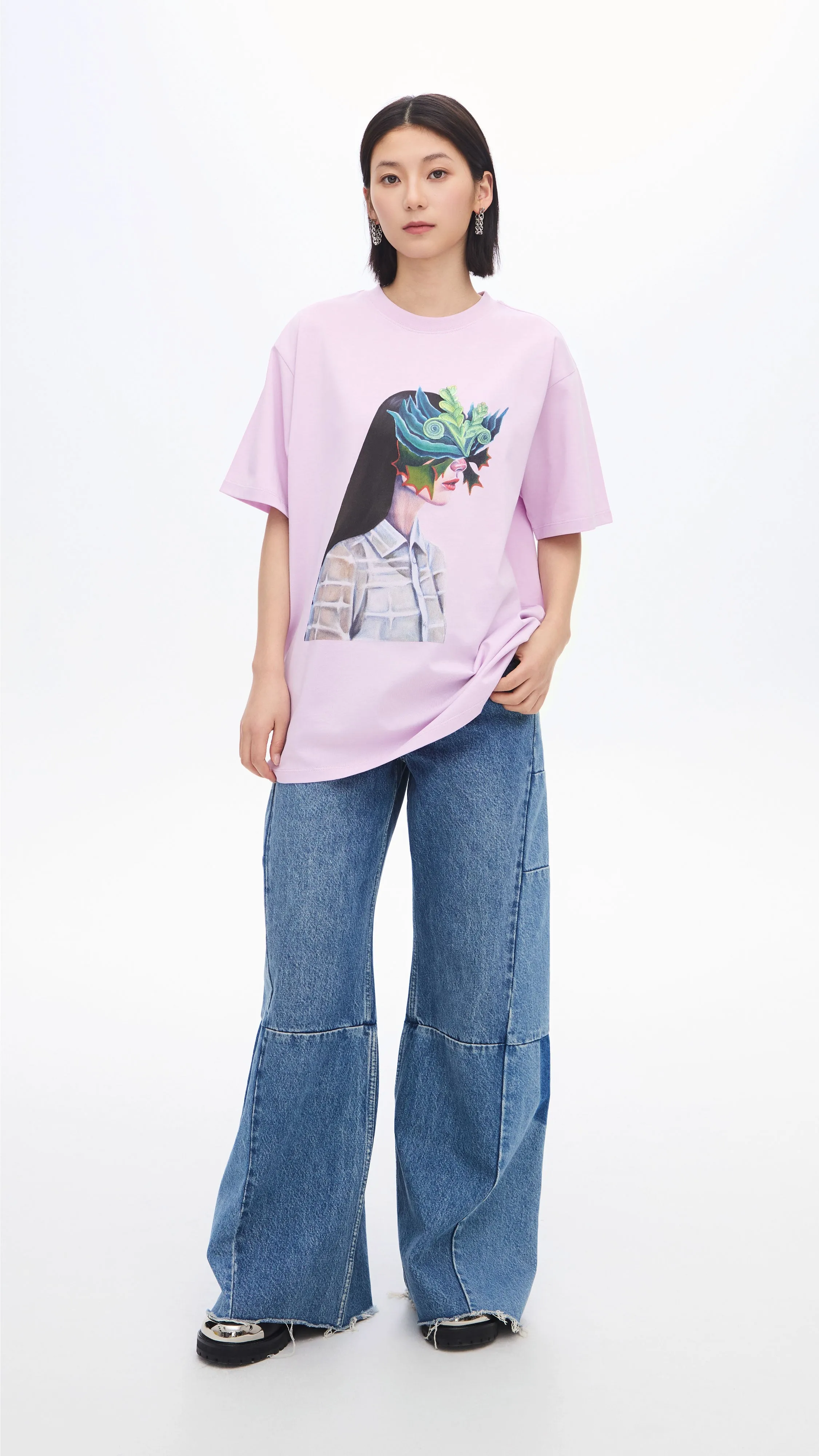 Mariko Enomoto Printed Loose-Fit Tee sold by INITIAL Fashion product image thumbnail 4