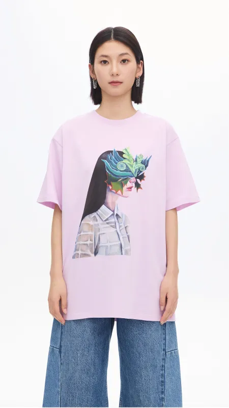 Mariko Enomoto Printed Loose-Fit Tee sold by INITIAL Fashion
