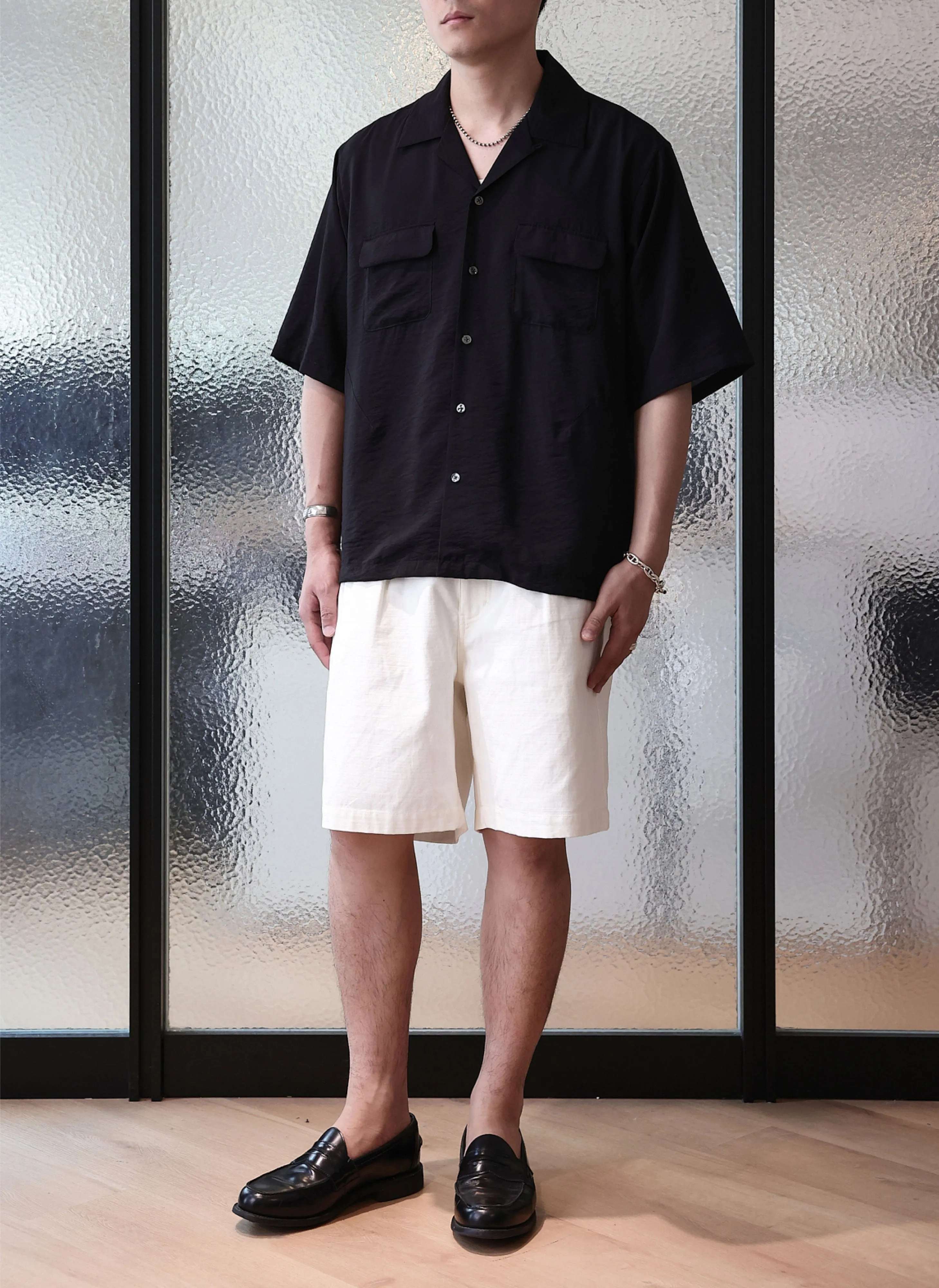 High Twist Salt Shrinking Cotton Twill Shorts sold by INITIAL Fashion product image thumbnail 5