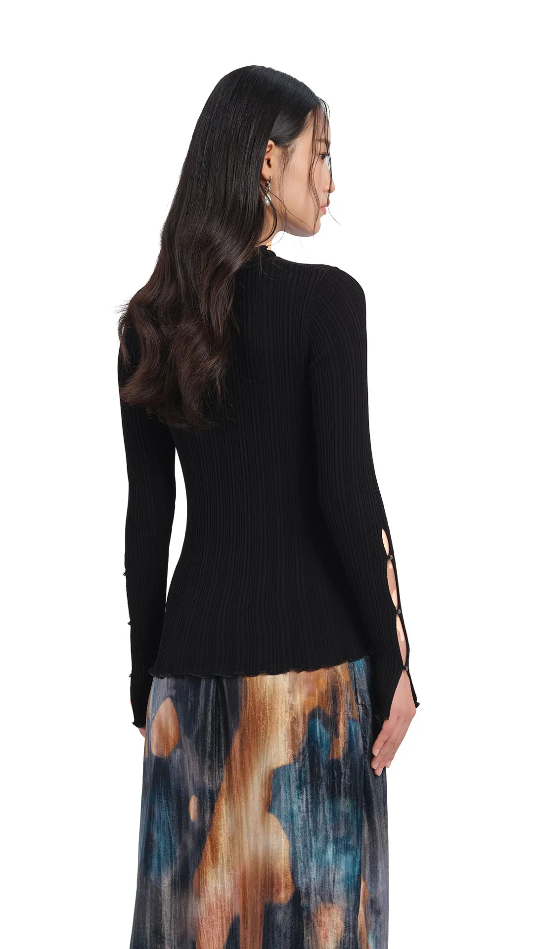 Beaded Basic Sweater sold by INITIAL Fashion product image thumbnail 3