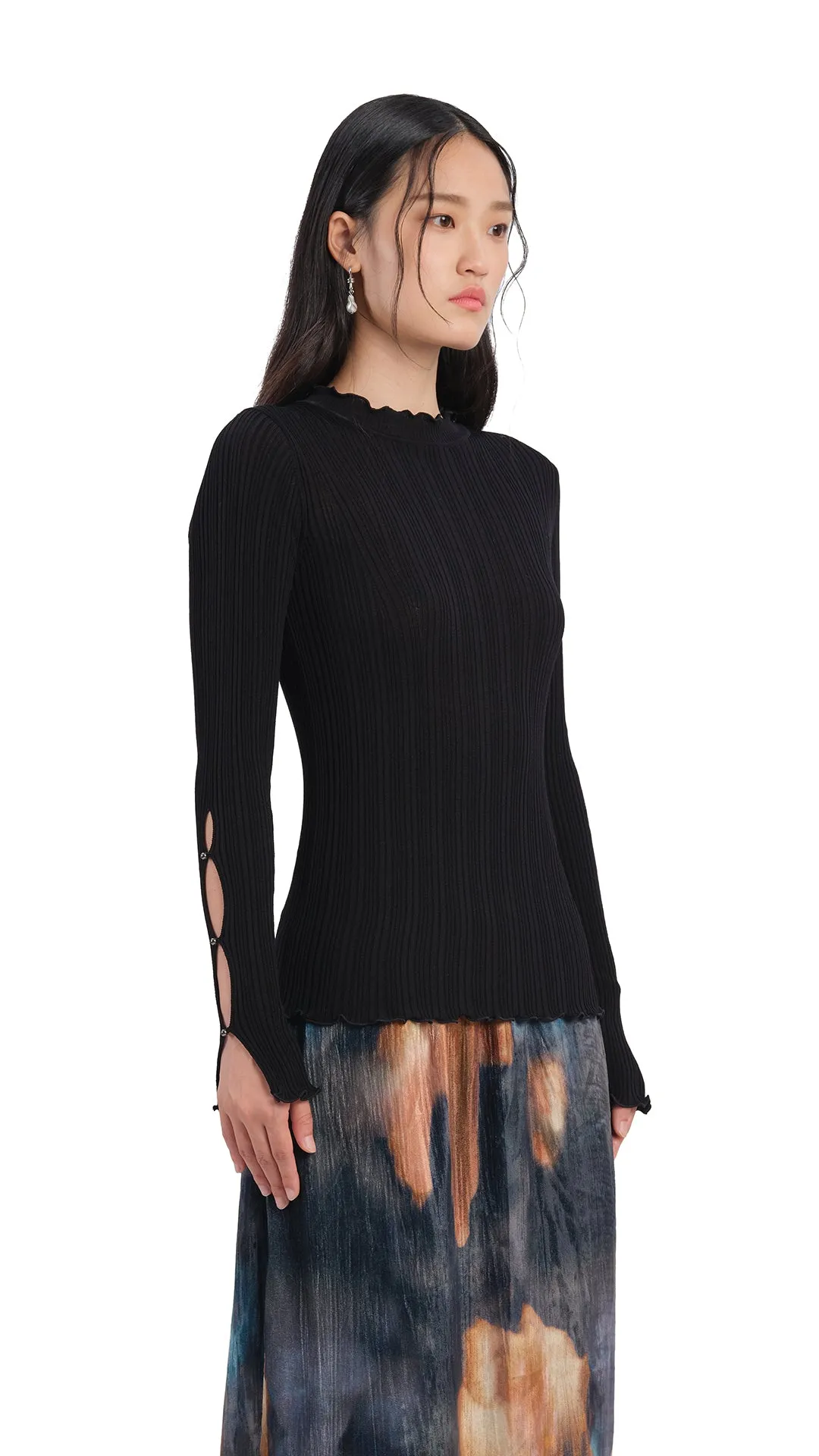 Beaded Basic Sweater sold by INITIAL Fashion product image thumbnail 2