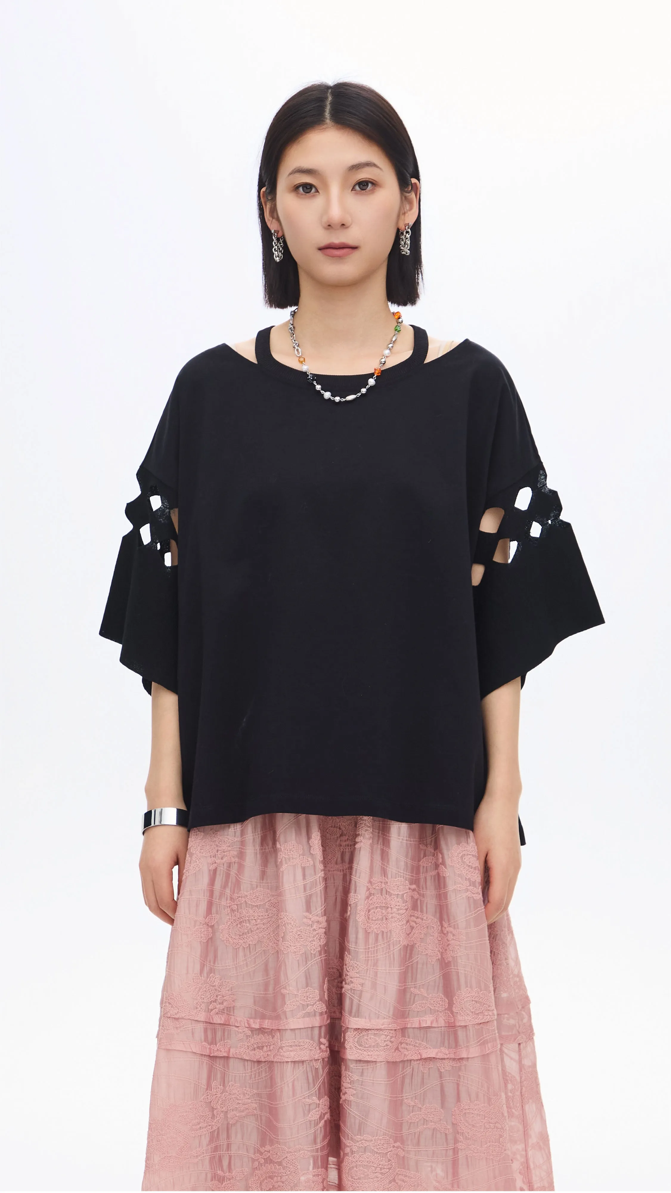 Cut Out Tee sold by INITIAL Fashion