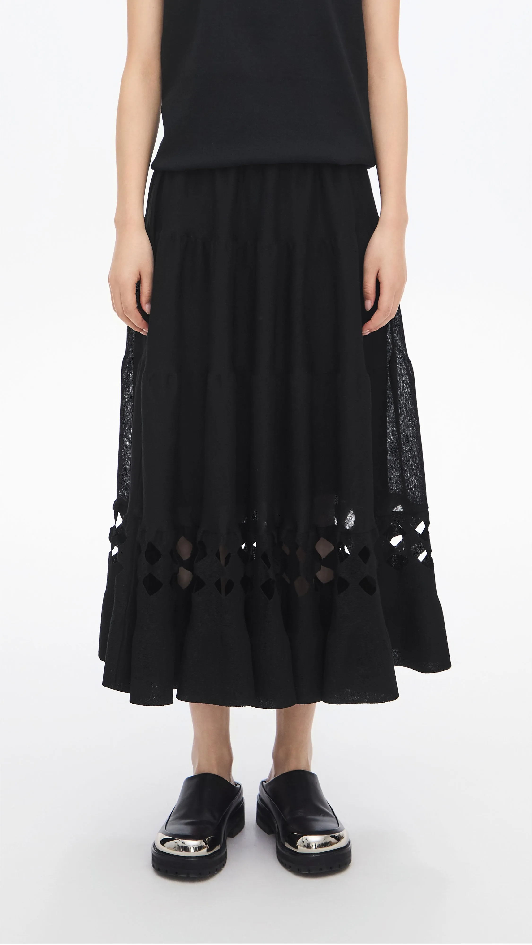 Pottery Knit Skirt sold by INITIAL Fashion