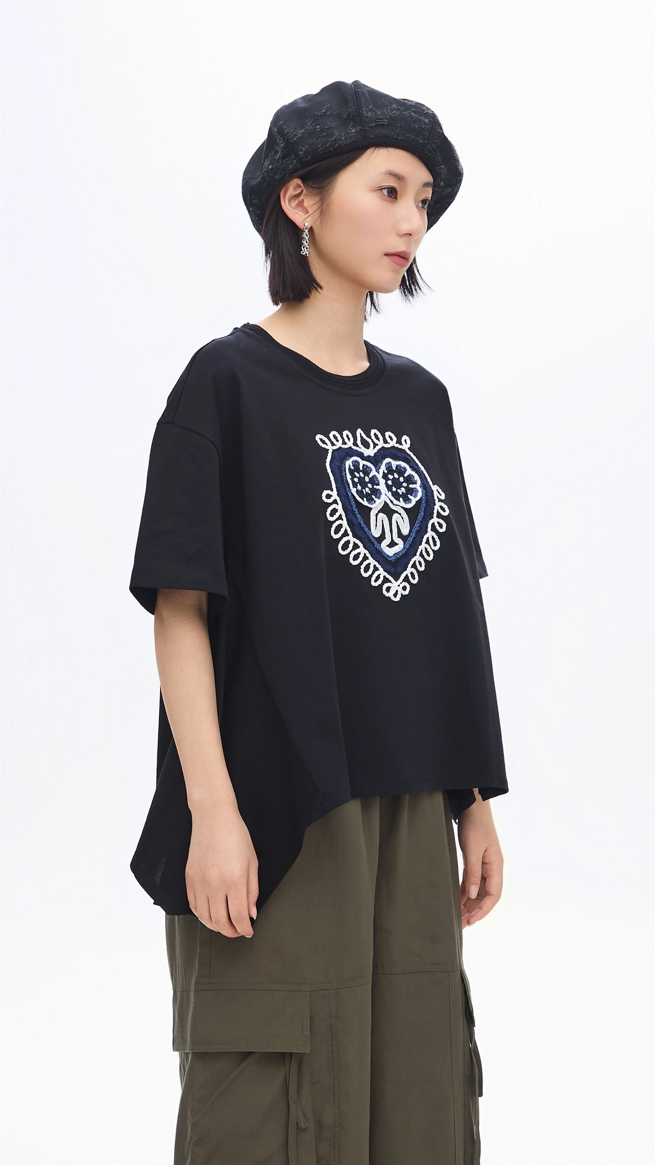 Crochet Patch Tee sold by INITIAL Fashion product image thumbnail 2