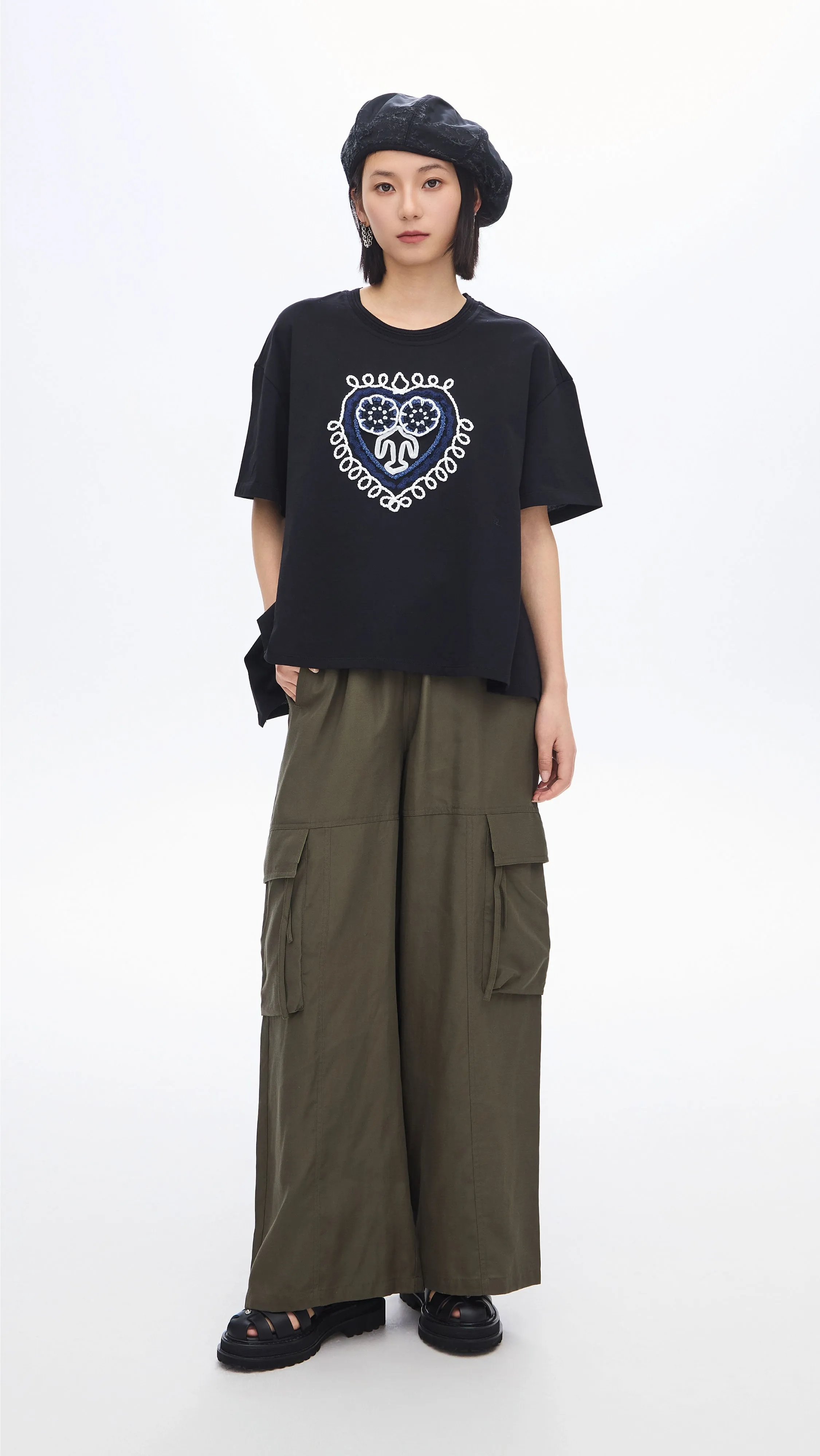 Crochet Patch Tee sold by INITIAL Fashion product image thumbnail 4