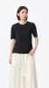 Tucks-trimmed T-Shirt sold by INITIAL Fashion