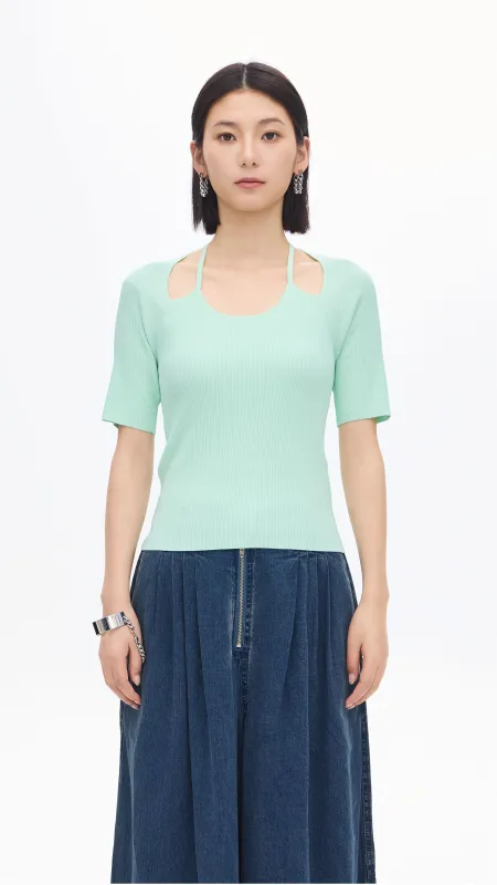 Halter Neckline Top sold by INITIAL Fashion