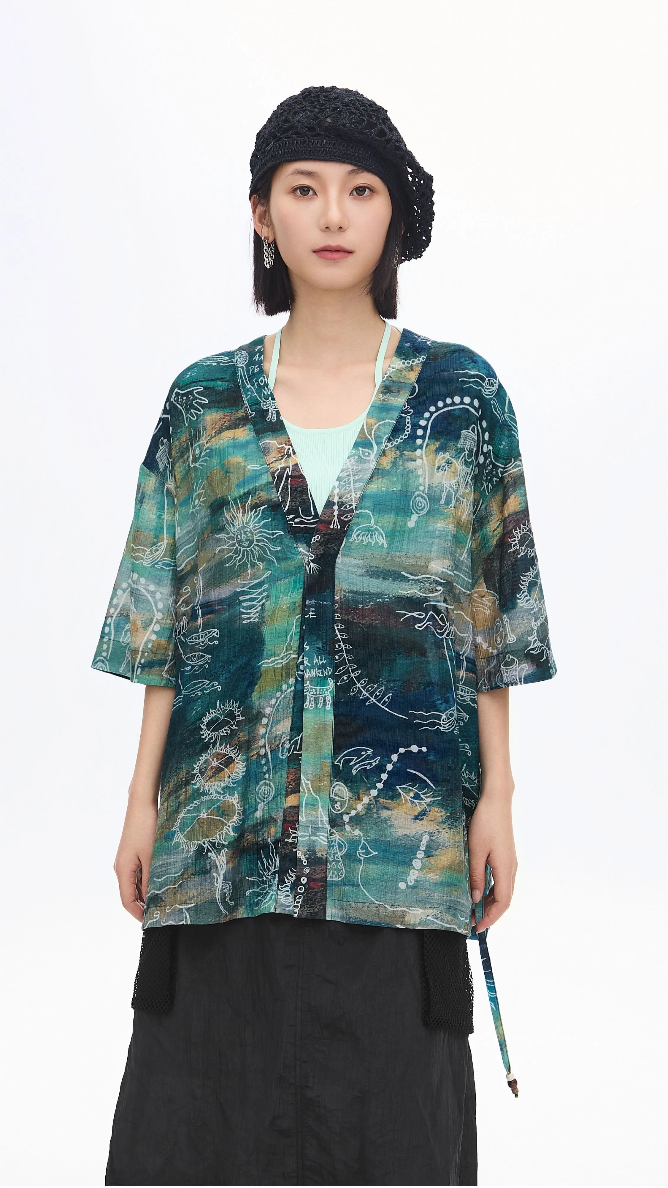 Pattern Jacket sold by INITIAL Fashion