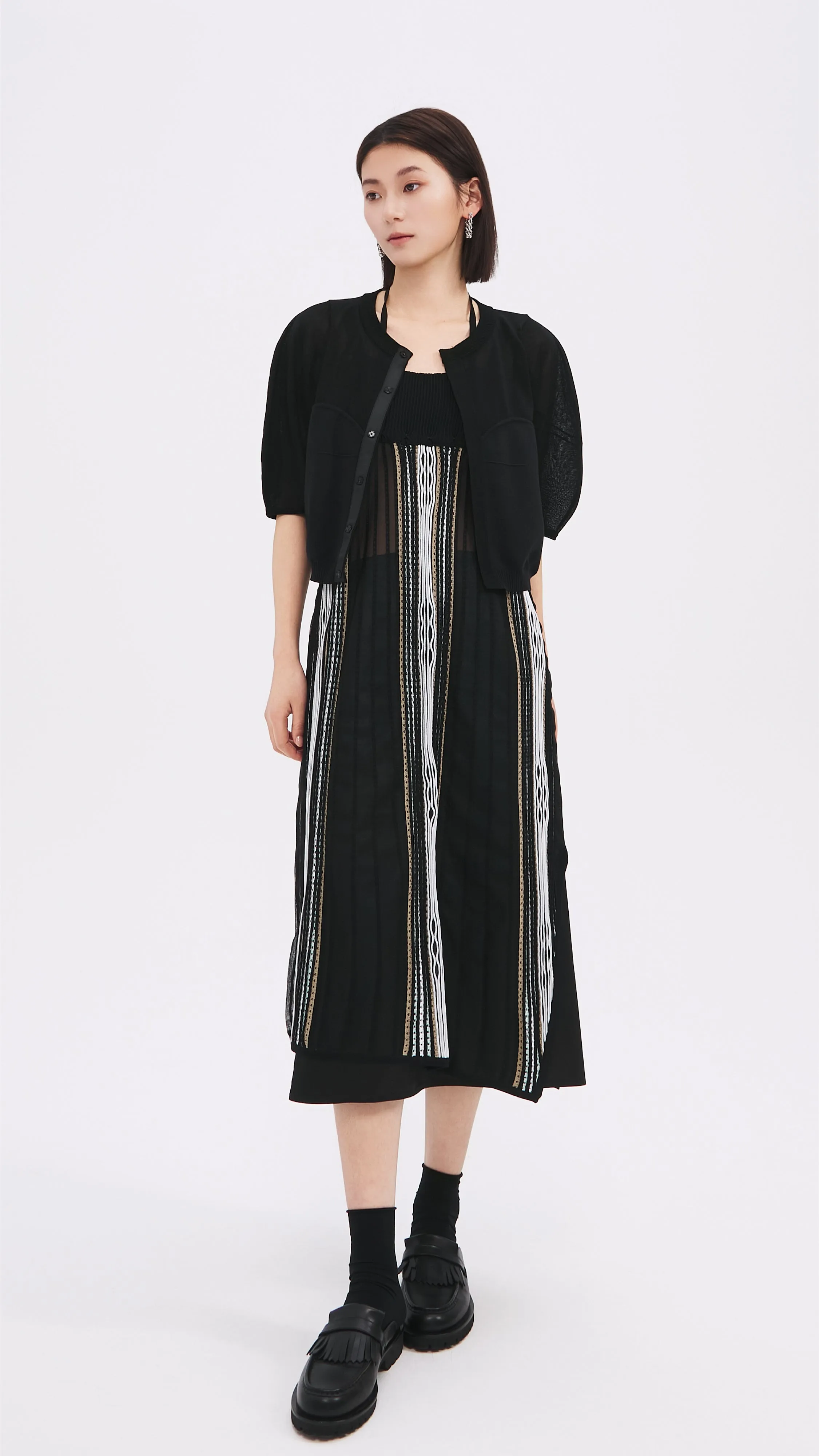 Puff-sleeves Knit Top sold by INITIAL Fashion product image thumbnail 5