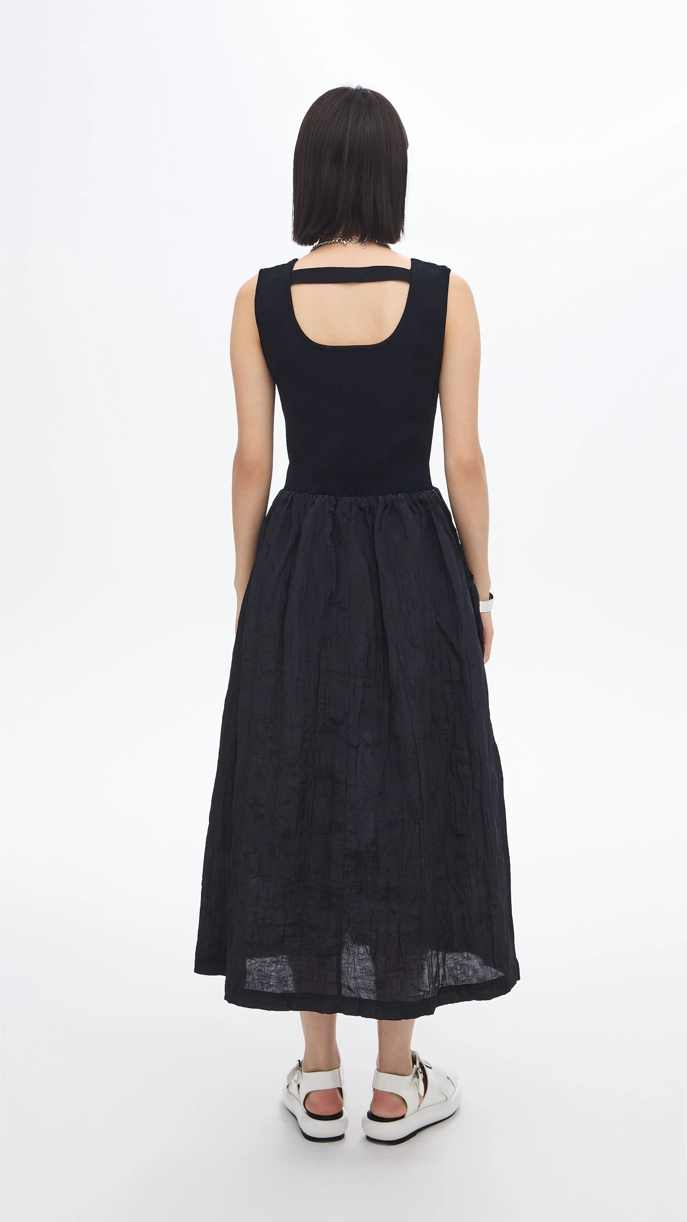 Nylon Patch Knit Dress sold by INITIAL Fashion product image thumbnail 3