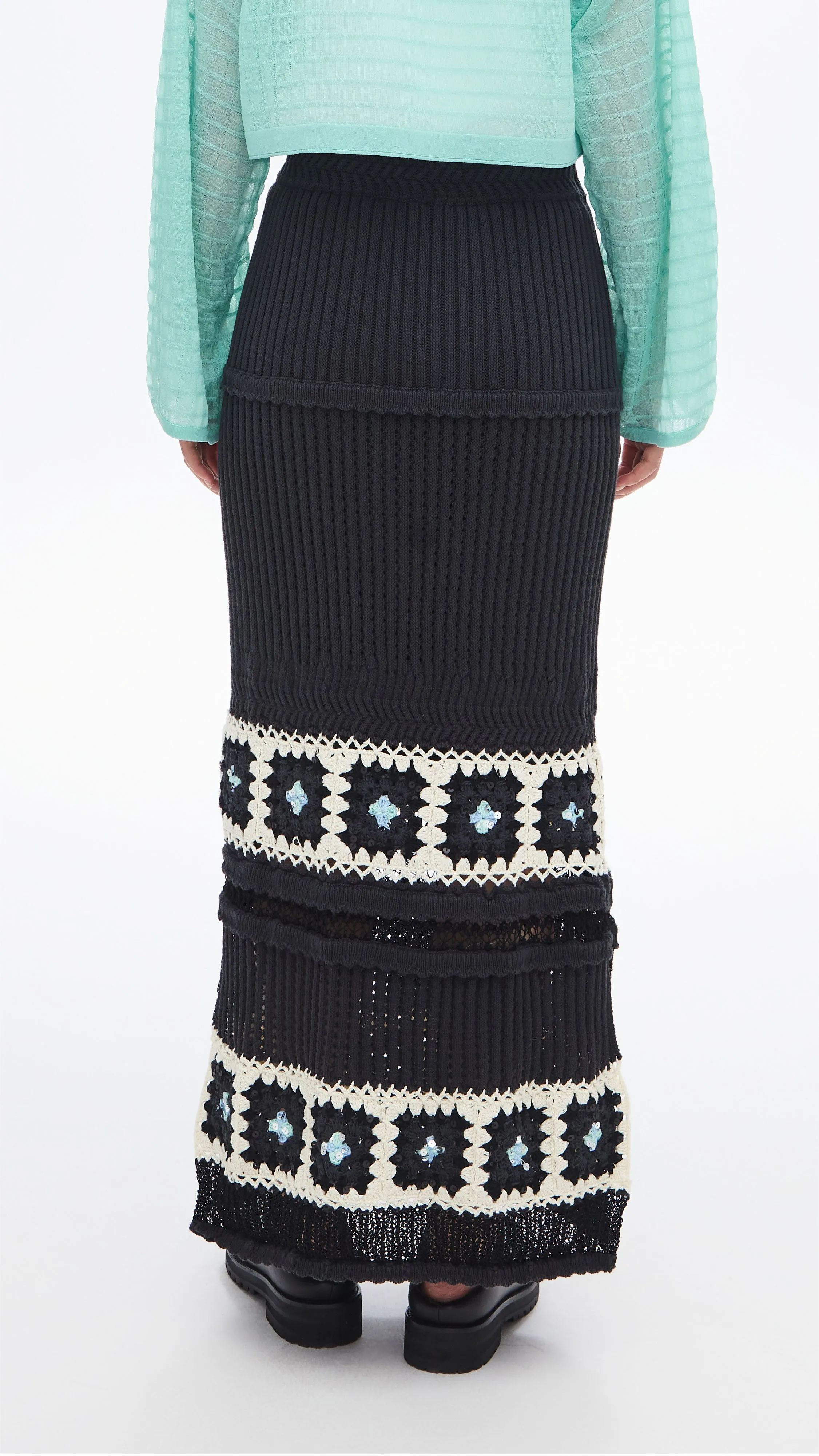 Beaded Knit Skirt sold by INITIAL Fashion product image thumbnail 3