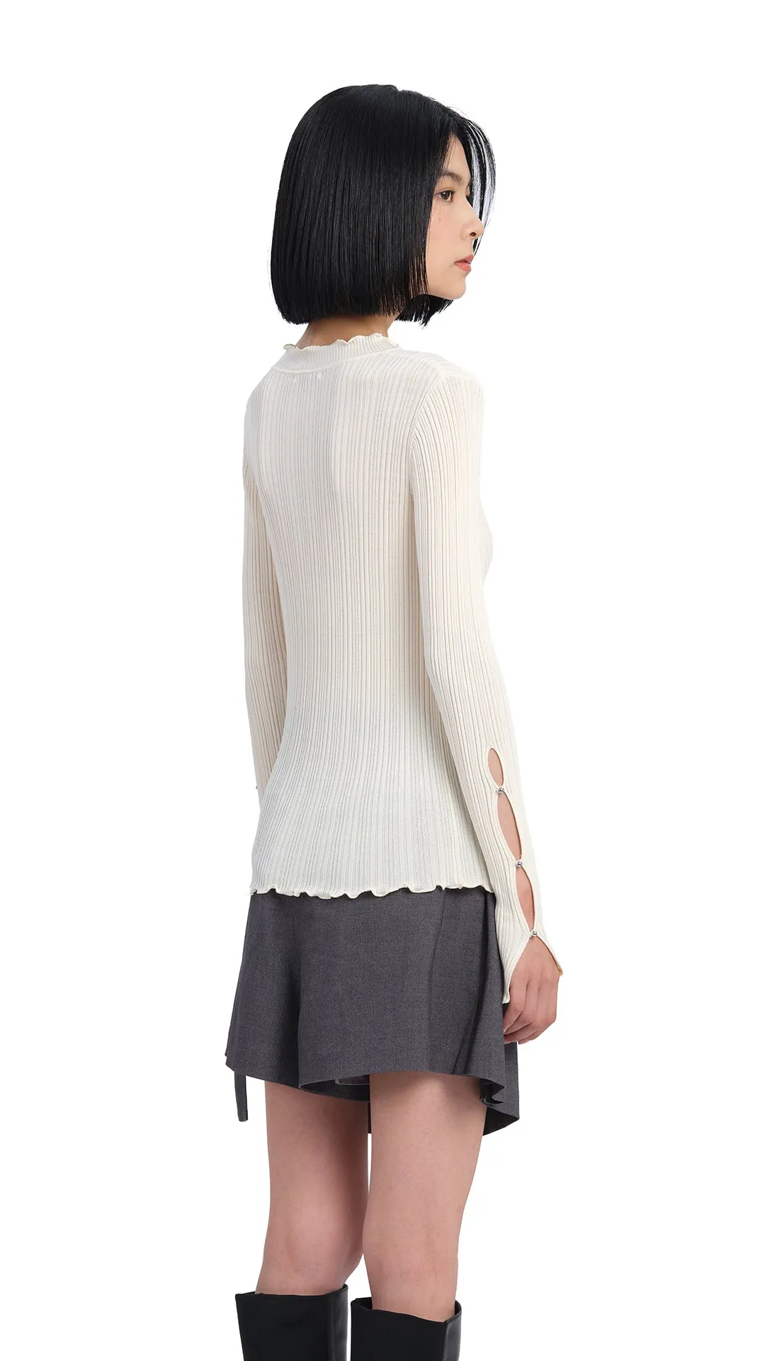 Beaded Basic Sweater sold by INITIAL Fashion product image thumbnail 3