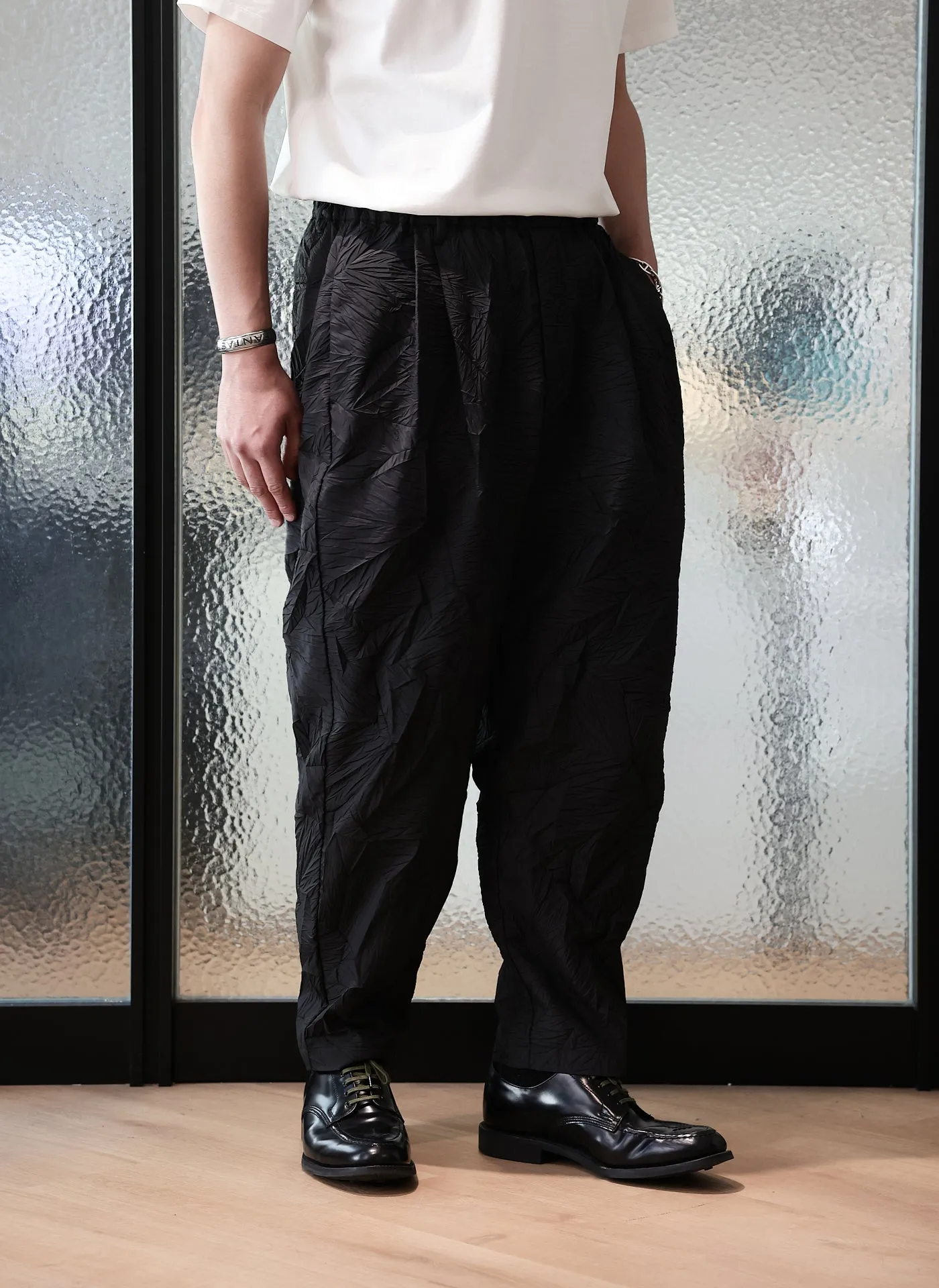 Distort Pleats Polyester Easy Pants sold by INITIAL Fashion product image thumbnail 3