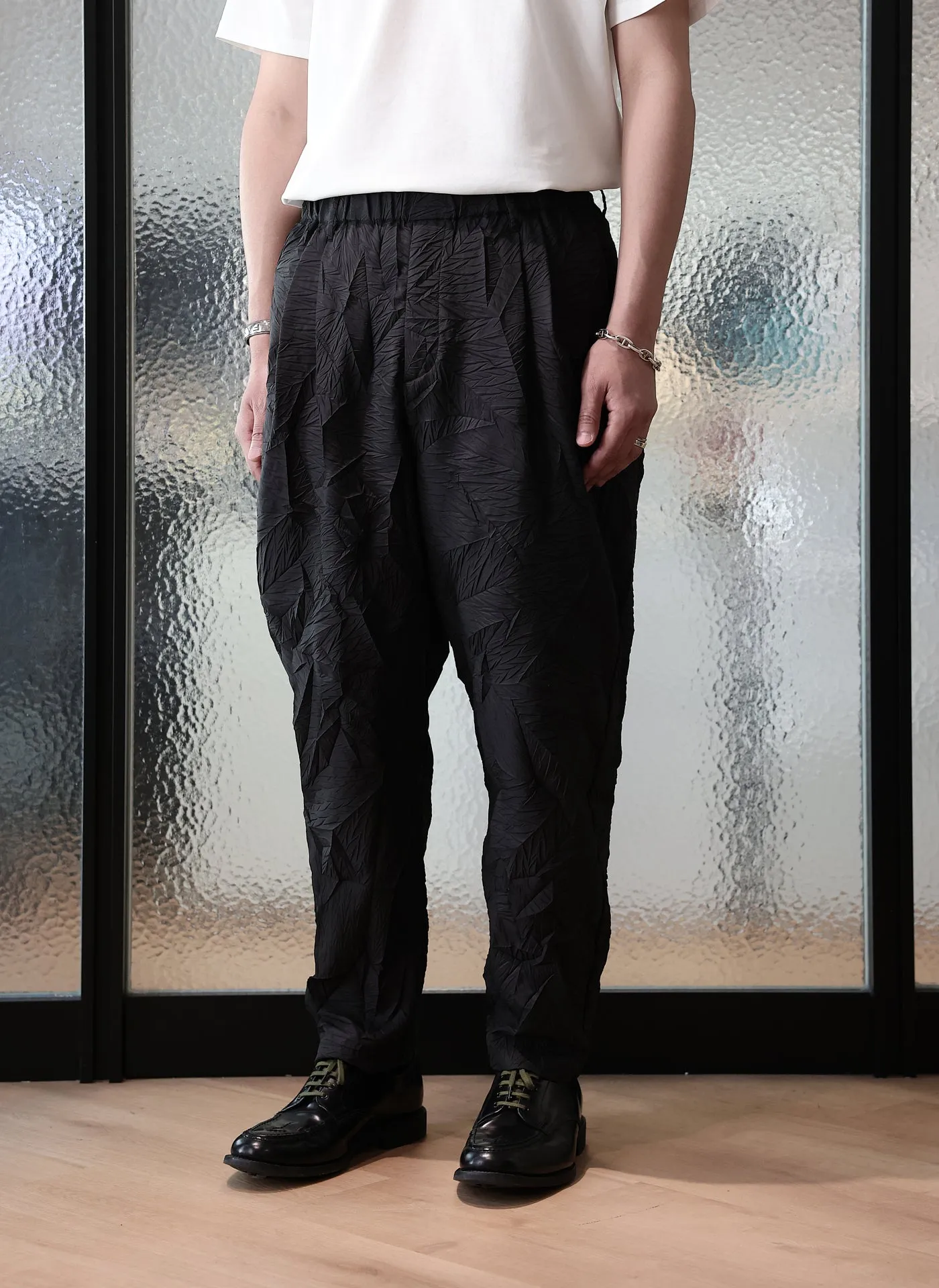 Distort Pleats Polyester Easy Pants sold by INITIAL Fashion