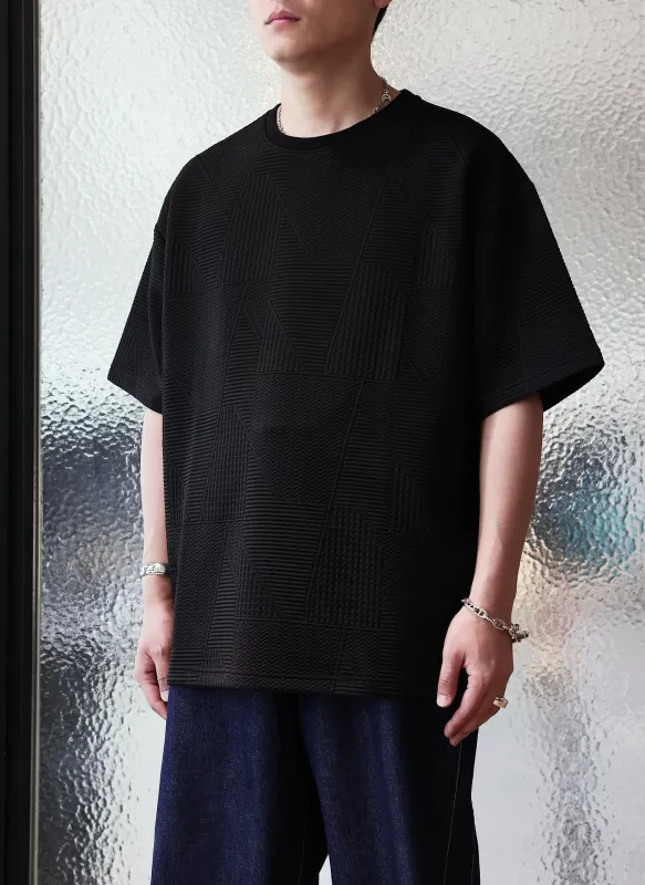 Polyester Spandex Jacquard Oversized Tee sold by INITIAL Fashion