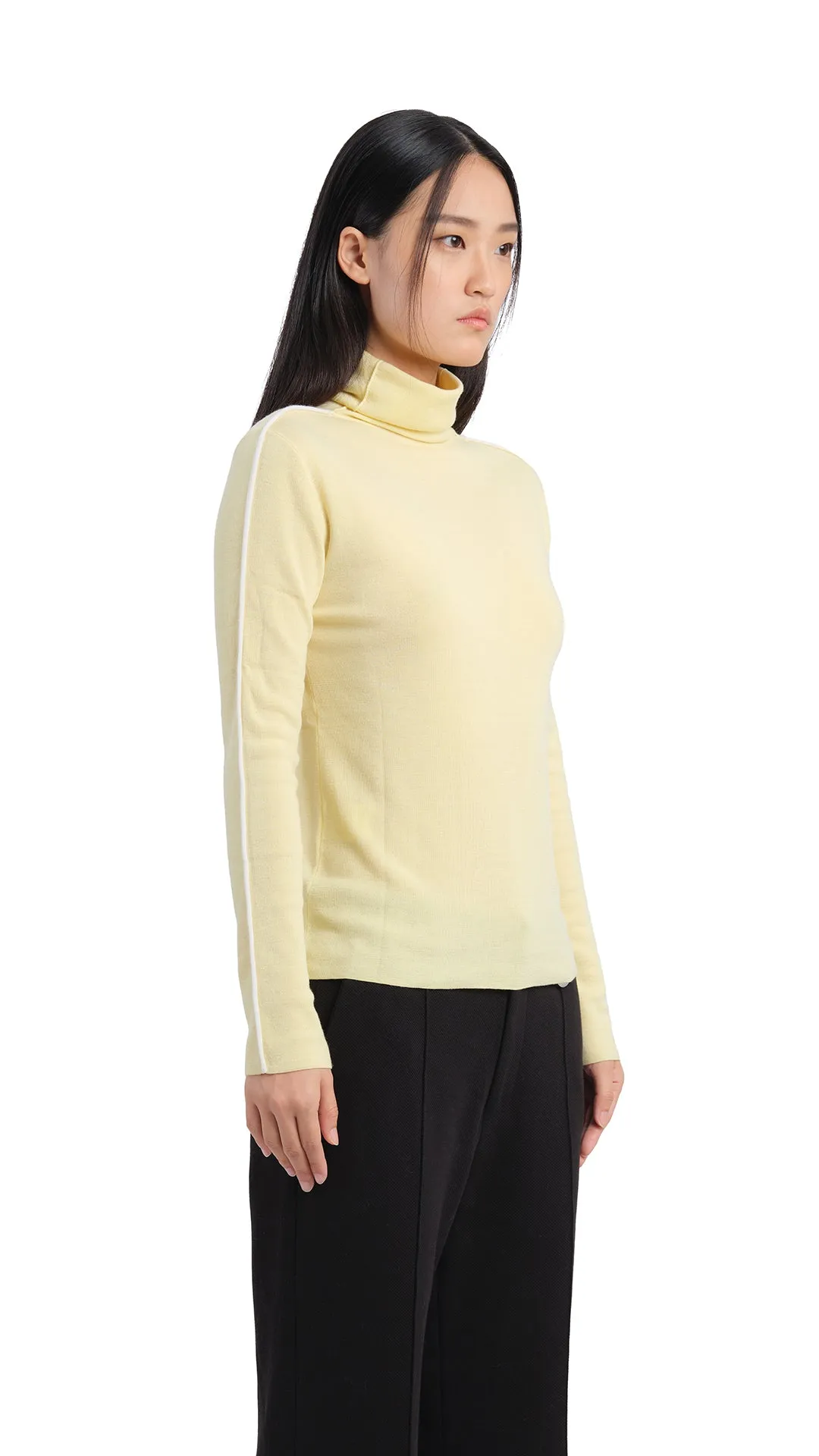 Contrast Trims Turtle Neck Top sold by INITIAL Fashion product image thumbnail 2