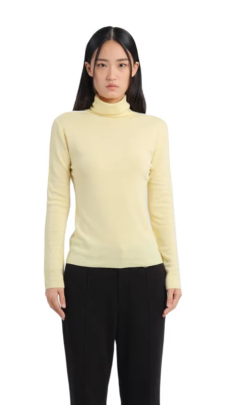 Contrast Trims Turtle Neck Top sold by INITIAL Fashion