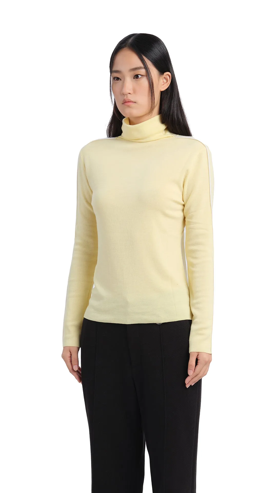 Contrast Trims Turtle Neck Top sold by INITIAL Fashion product image thumbnail 3