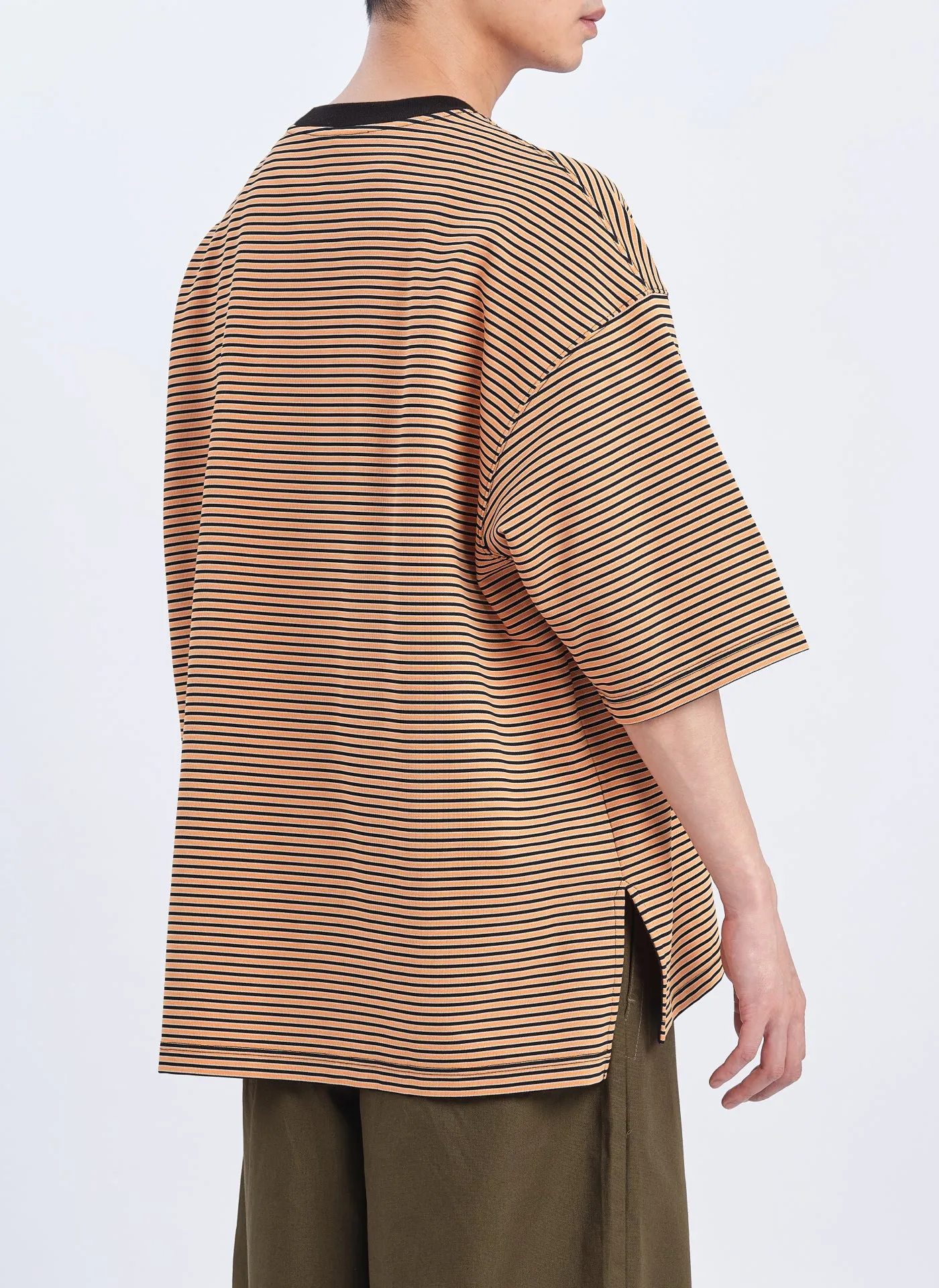 Jacquard Short Sleeves Border Top (T03) sold by INITIAL Fashion product image thumbnail 4