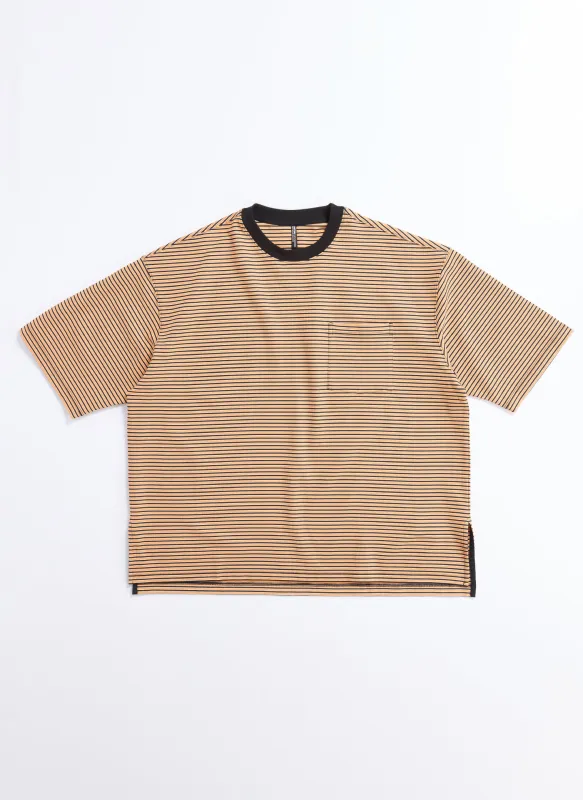 Jacquard Short Sleeves Border Top (T03) sold by INITIAL Fashion