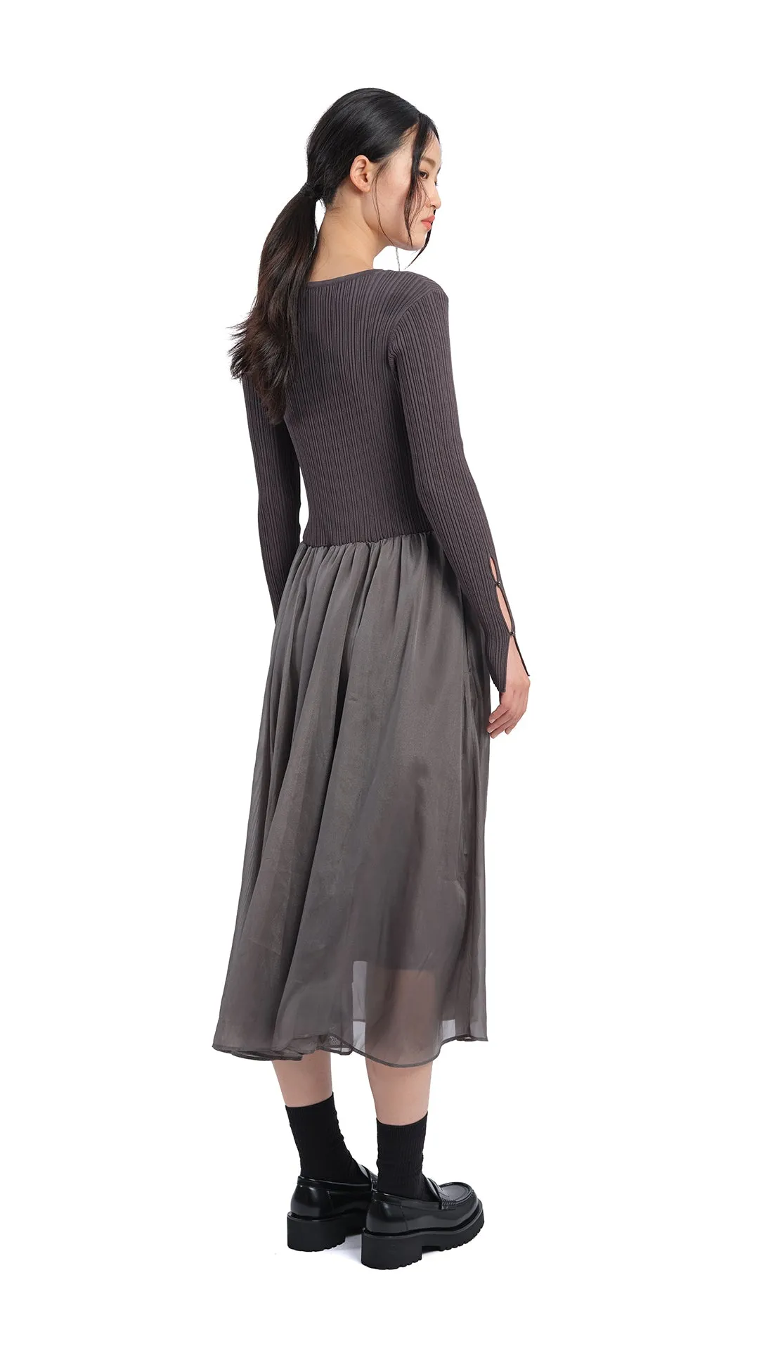 Cut-Out 2 In 1 Knit Dress sold by INITIAL Fashion product image thumbnail 4