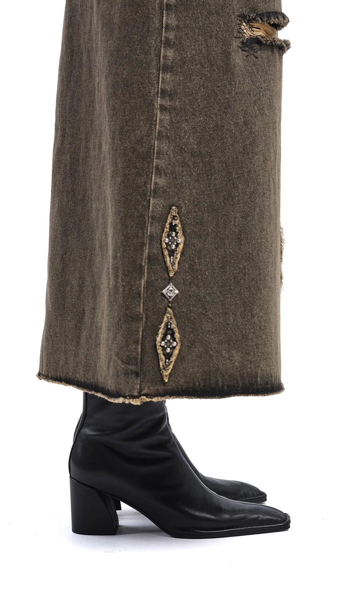 Square-toe Ankle Boots sold by INITIAL Fashion product image thumbnail 2