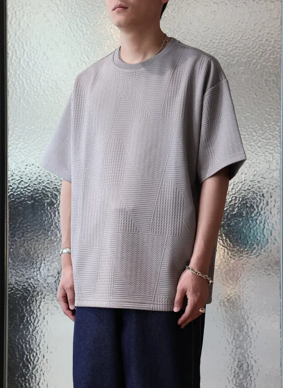 Polyester Spandex Jacquard Oversized Tee sold by INITIAL Fashion