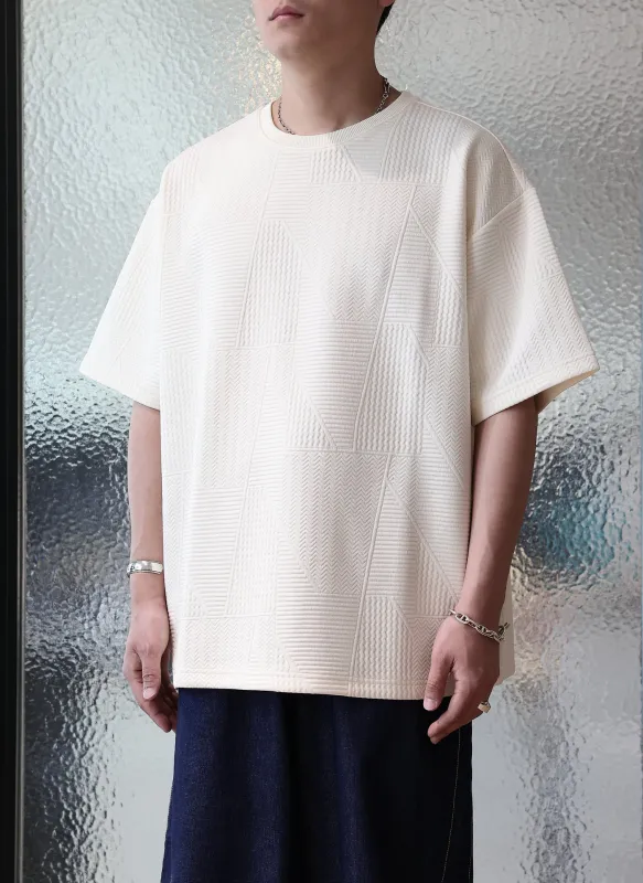 Polyester Spandex Jacquard Oversized Tee sold by INITIAL Fashion