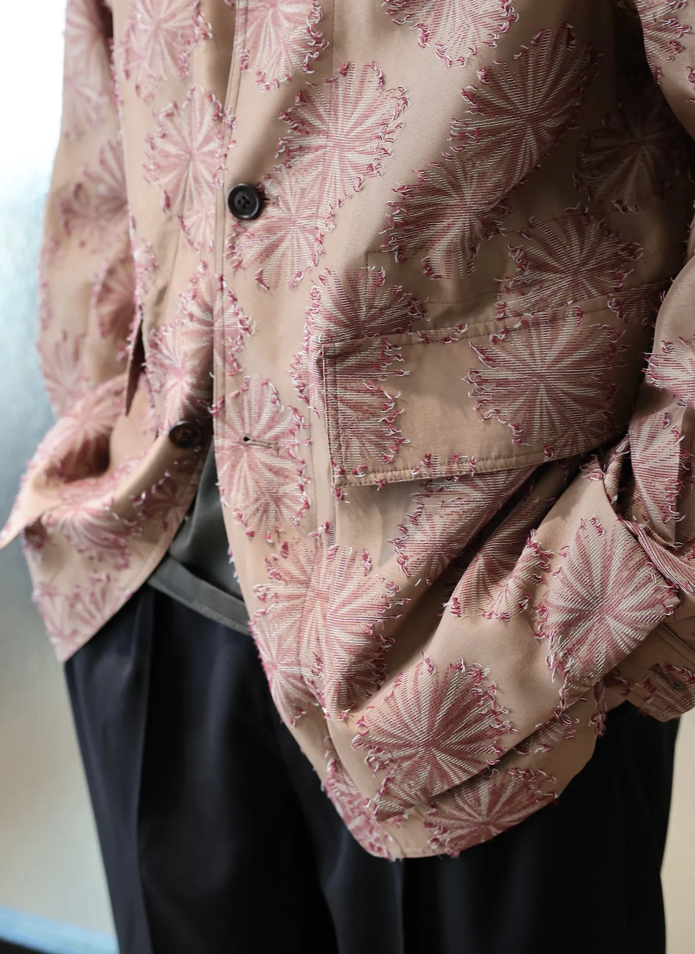 Polyester Rayon Embroidery Soft Hunting Blazer sold by INITIAL Fashion product image thumbnail 5