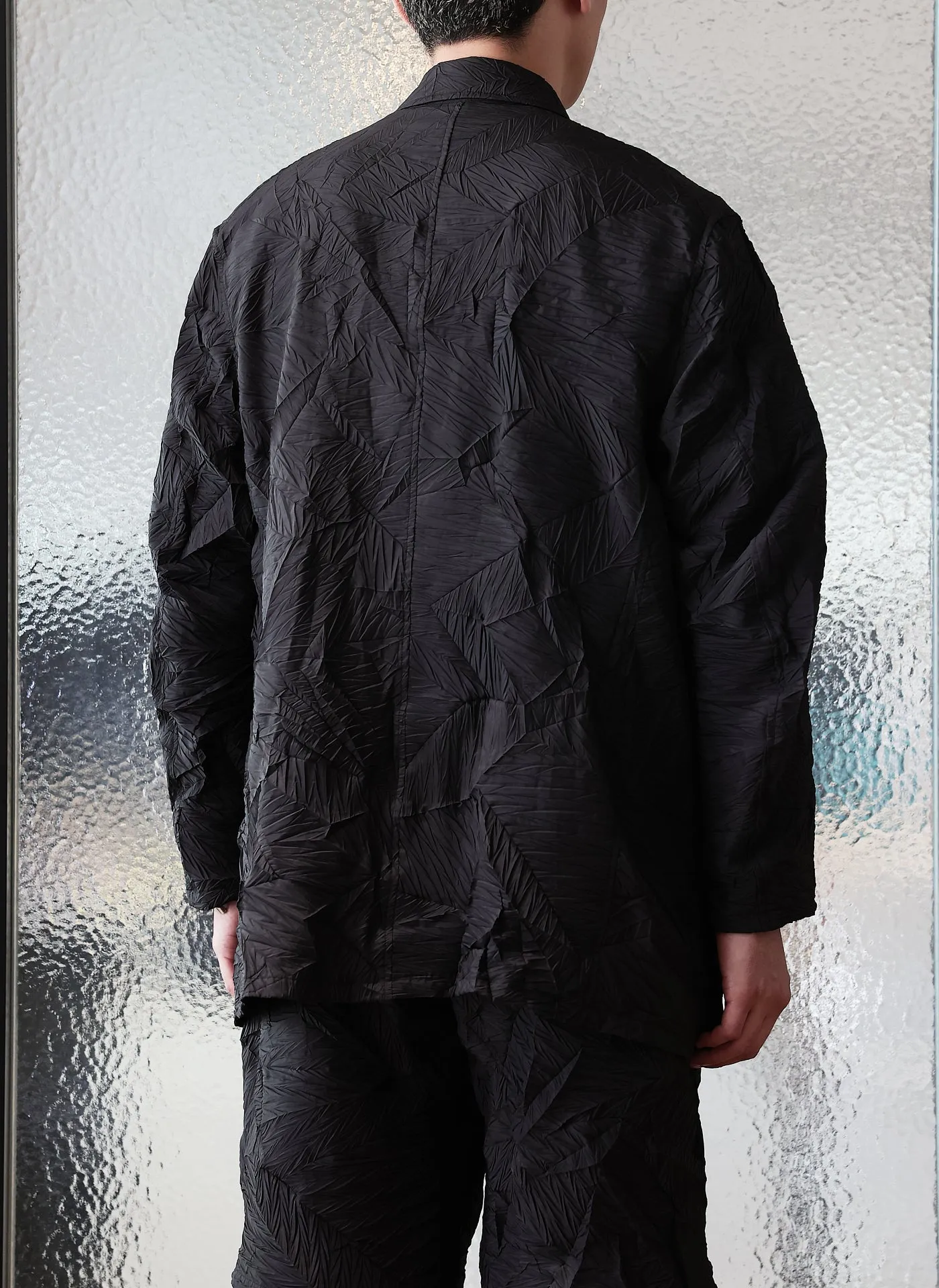 Distort Pleats Polyester Soft Single Breasted Blazer sold by INITIAL Fashion product image thumbnail 2