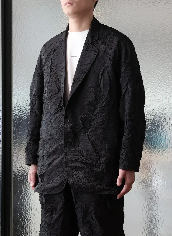 Distort Pleats Polyester Soft Single Breasted Blazer sold by INITIAL Fashion