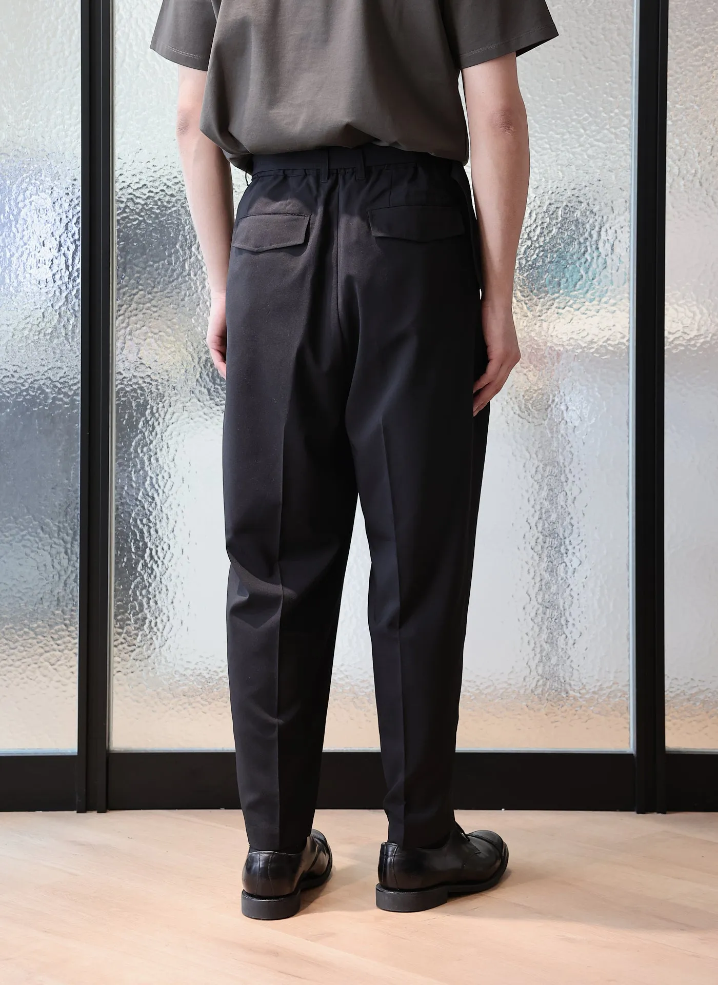 Solotex Wide Tapered Pants (P-12) sold by INITIAL Fashion product image thumbnail 2