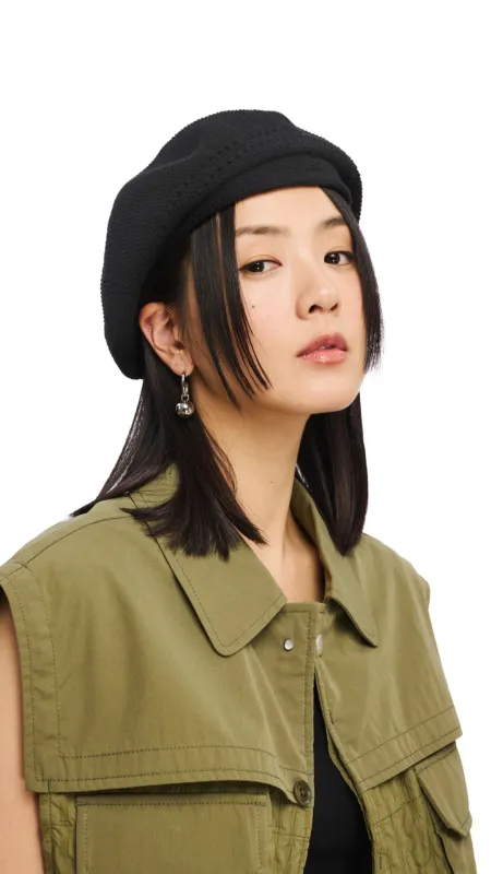 Cotton Beret With Brim sold by INITIAL Fashion