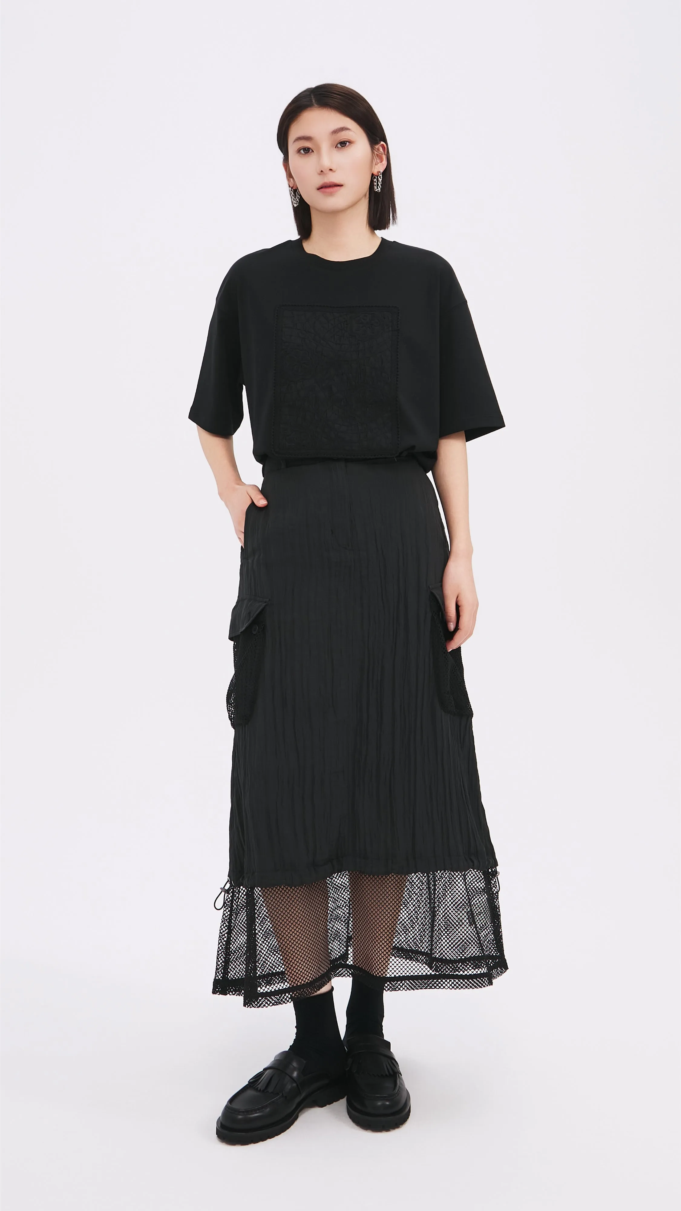 Embroidery Patch Shirt sold by INITIAL Fashion product image thumbnail 4