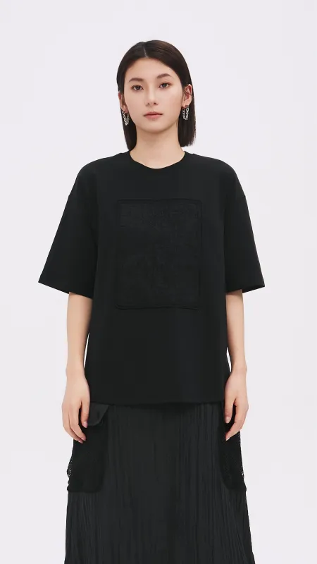 Embroidery Patch Shirt sold by INITIAL Fashion